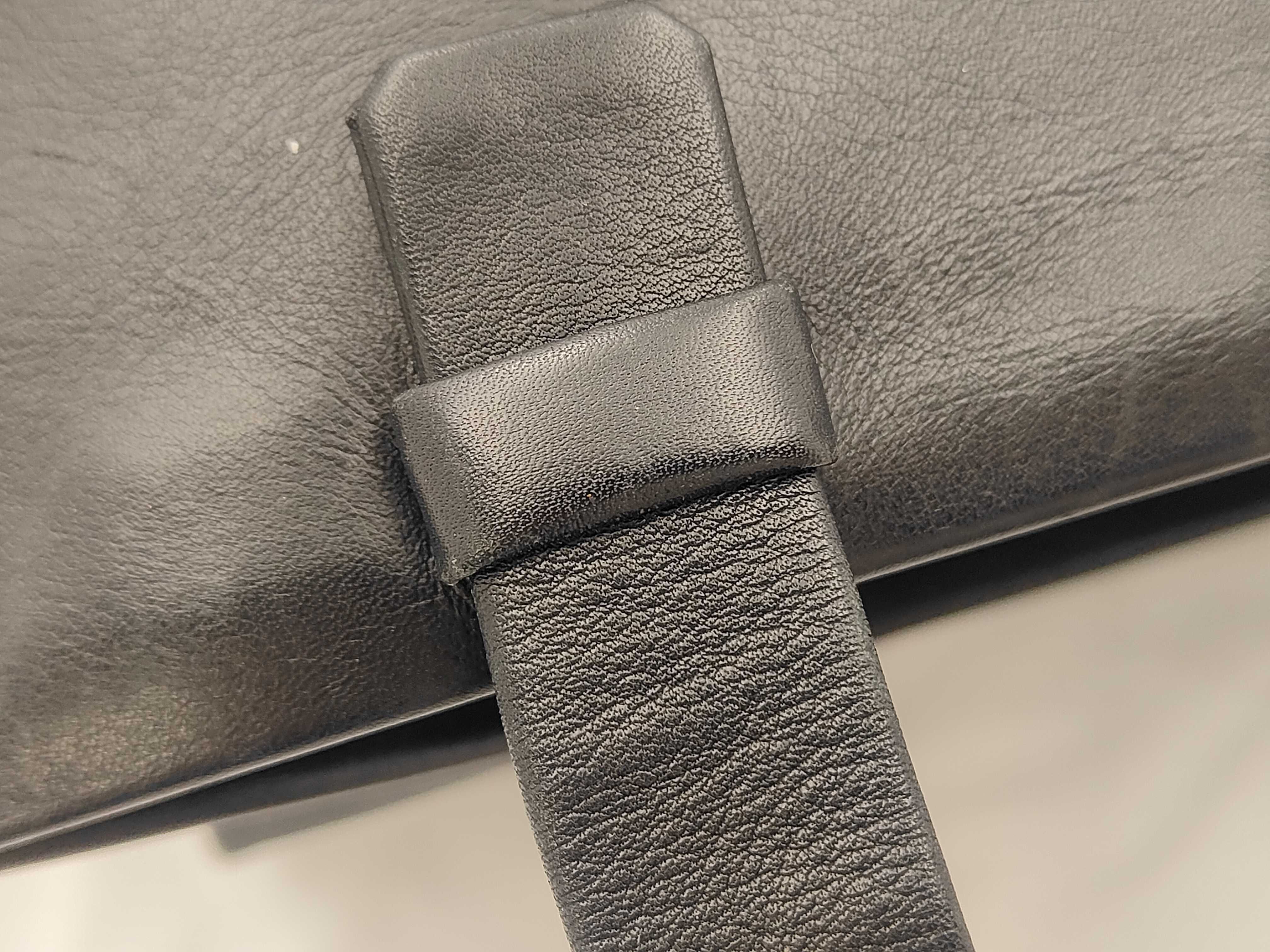 logo, 5-series leather tote bag — view 5