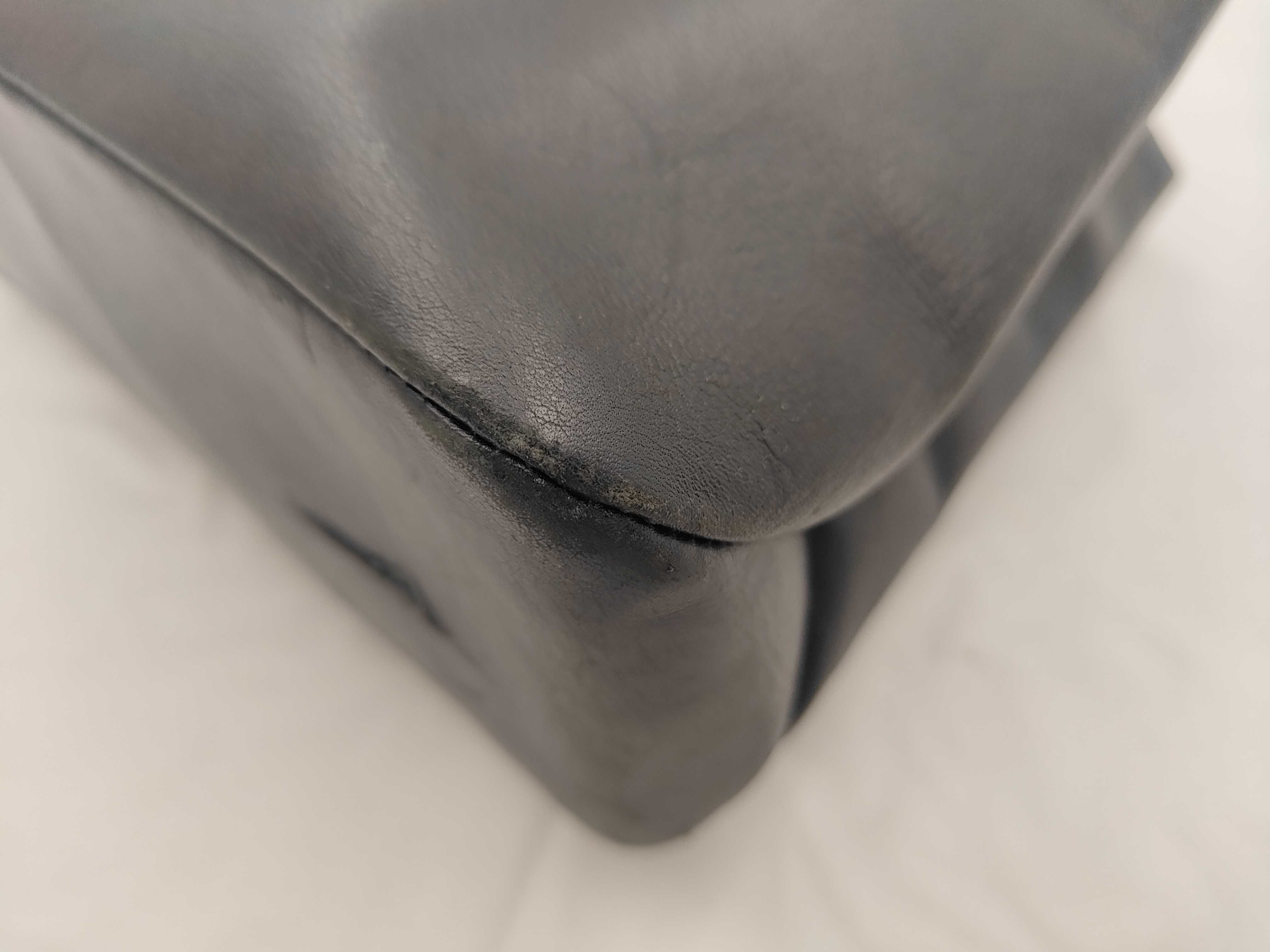 logo, 5-series leather tote bag — view 6