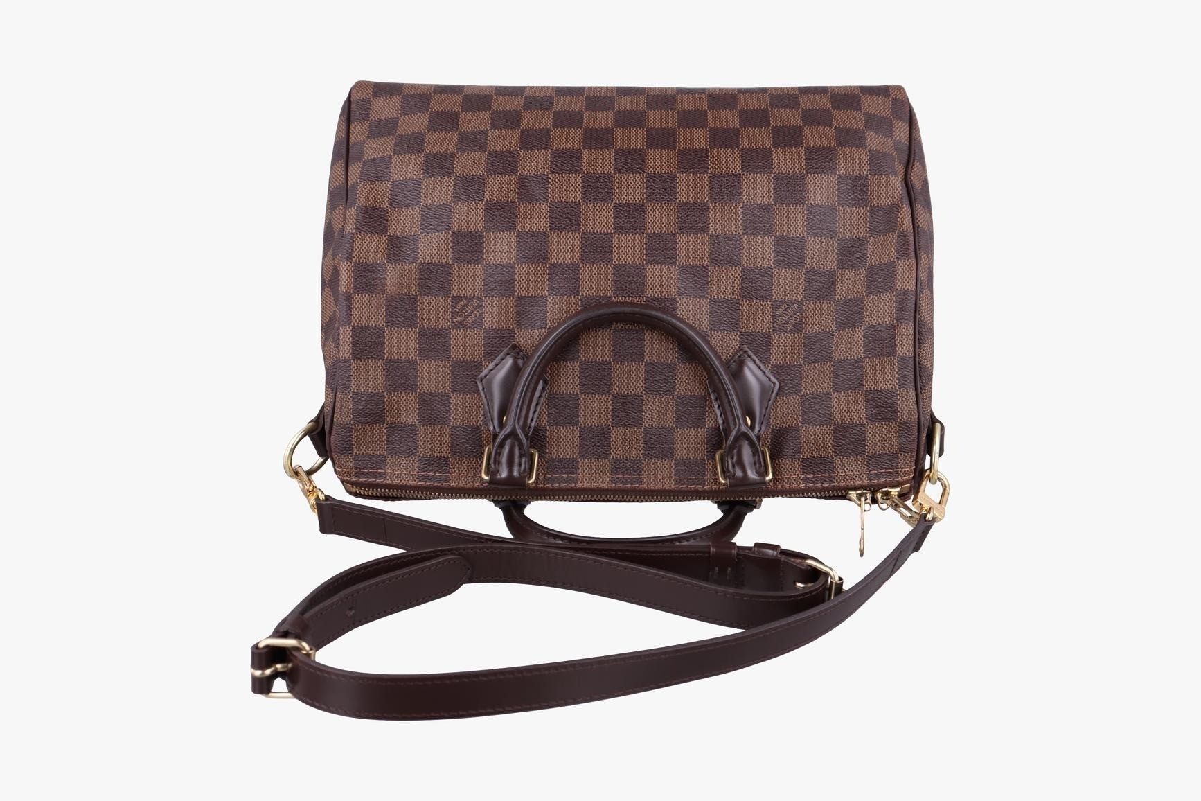 Speedy Bandoulière 30 Damier Canvas Ebene — view 5