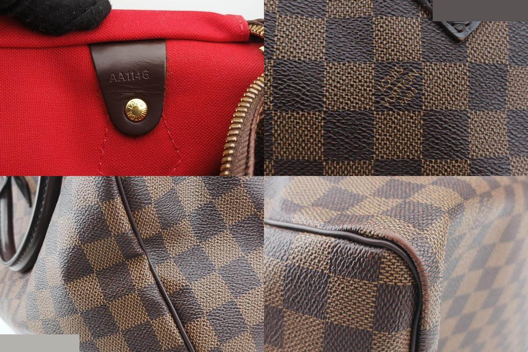 Speedy Bandoulière 30 Damier Canvas Ebene — view 8