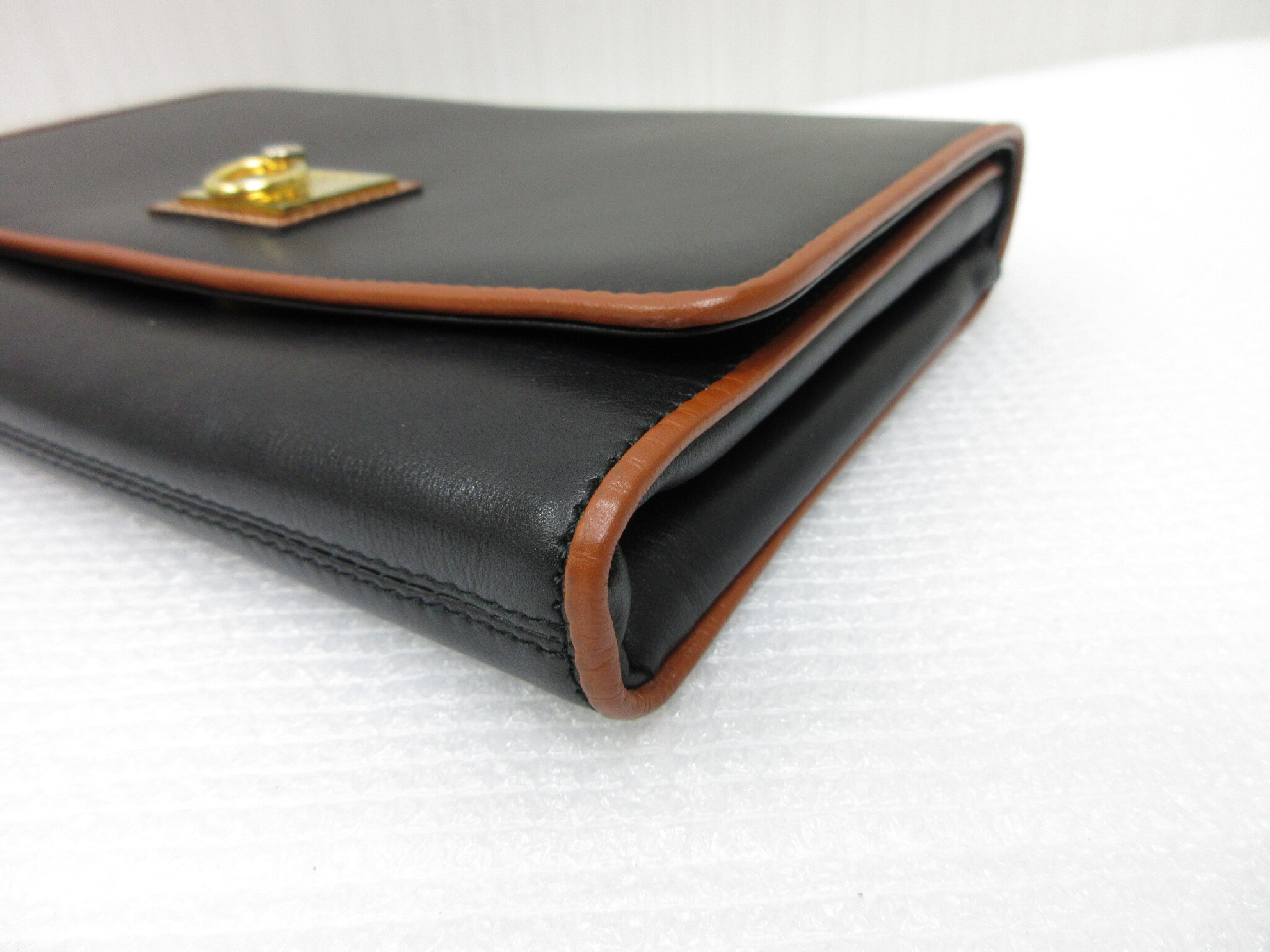 2-Way Leather Crossbody Shoulder Bag Clutch Bag Vintage Shoulder Bag — view 5