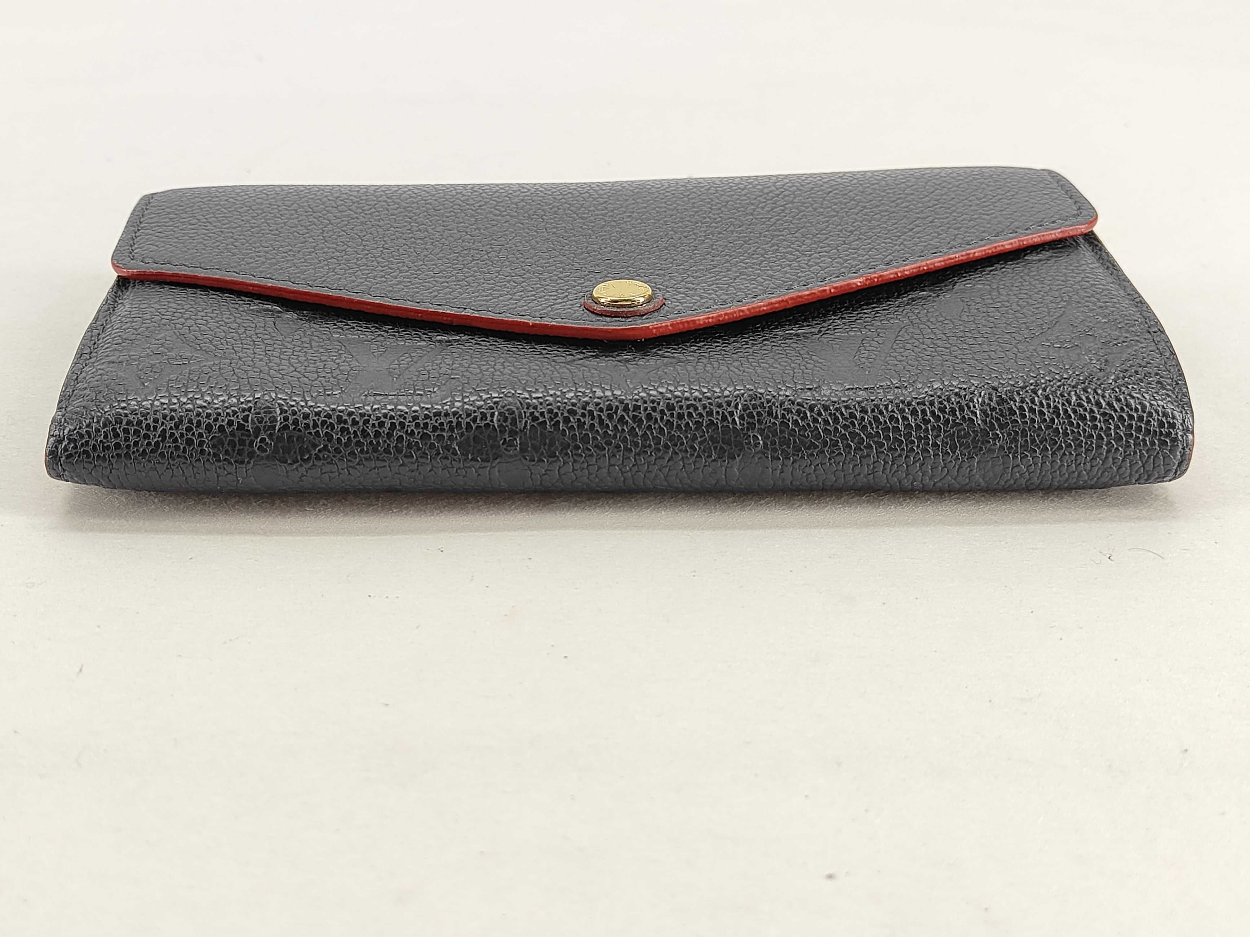 Monogram Empreinte Portefeuille Sarah Marine Rouge Wallet RFID Z10960 — view 4