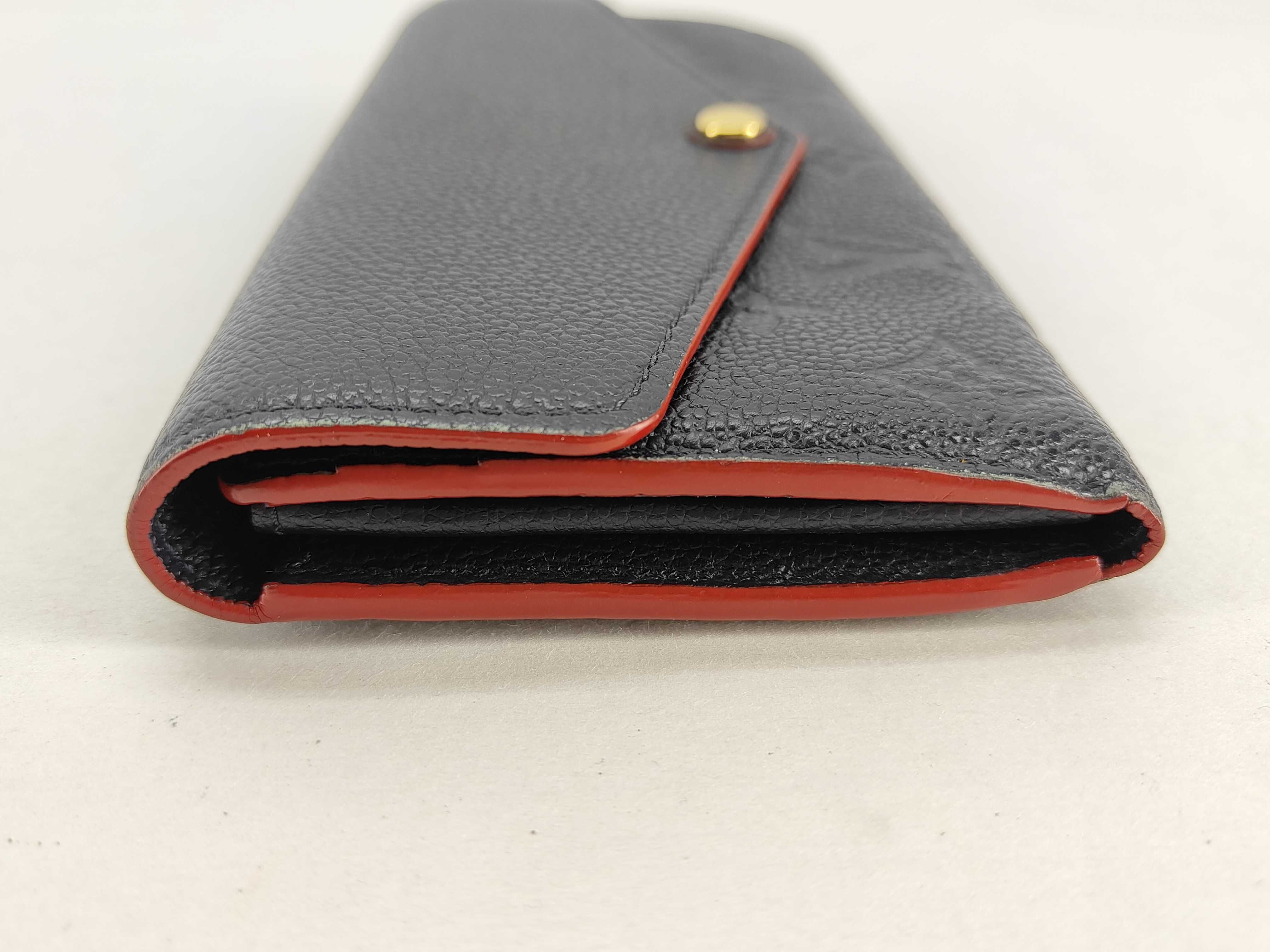 Monogram Empreinte Portefeuille Sarah Marine Rouge Wallet RFID Z10960 — view 7