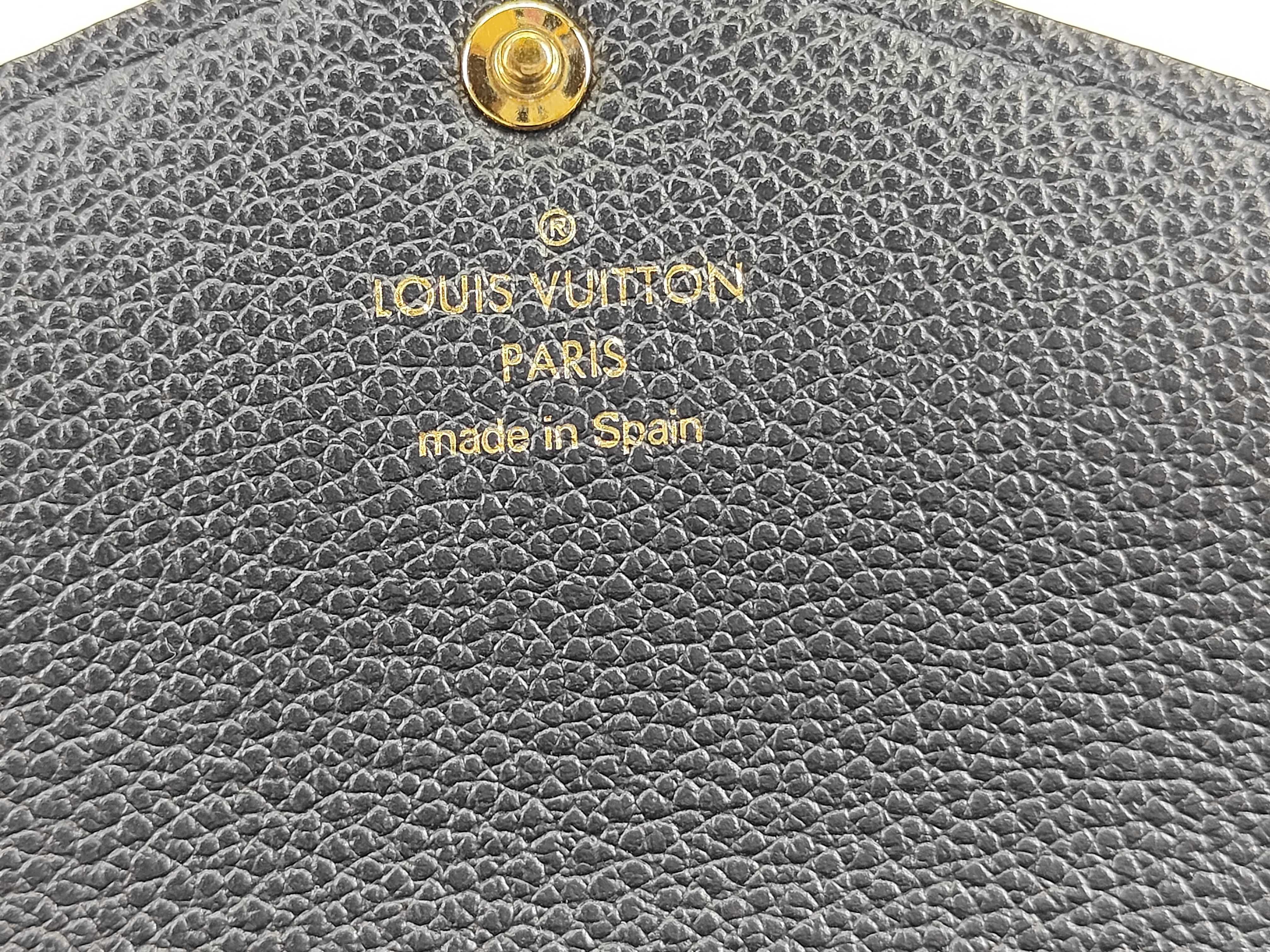 Monogram Empreinte Portefeuille Sarah Marine Rouge Wallet RFID Z10960 — view 9