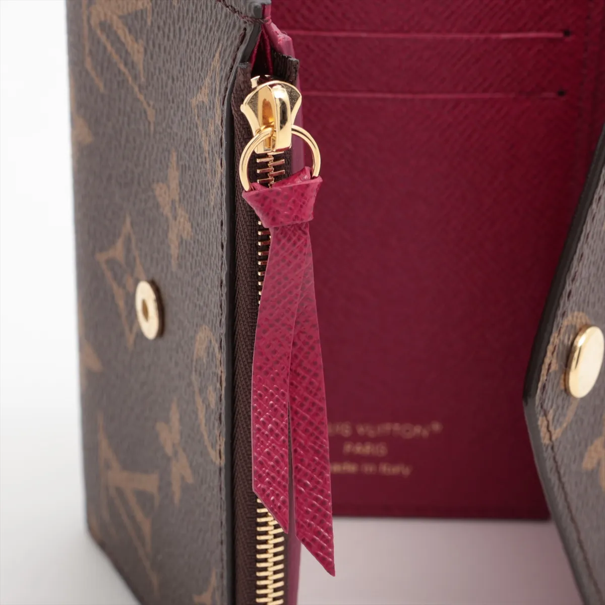 Monogram Portefeuille Victorine M41938 Fuchsia Compact Wallet (RFID detected) — view 8