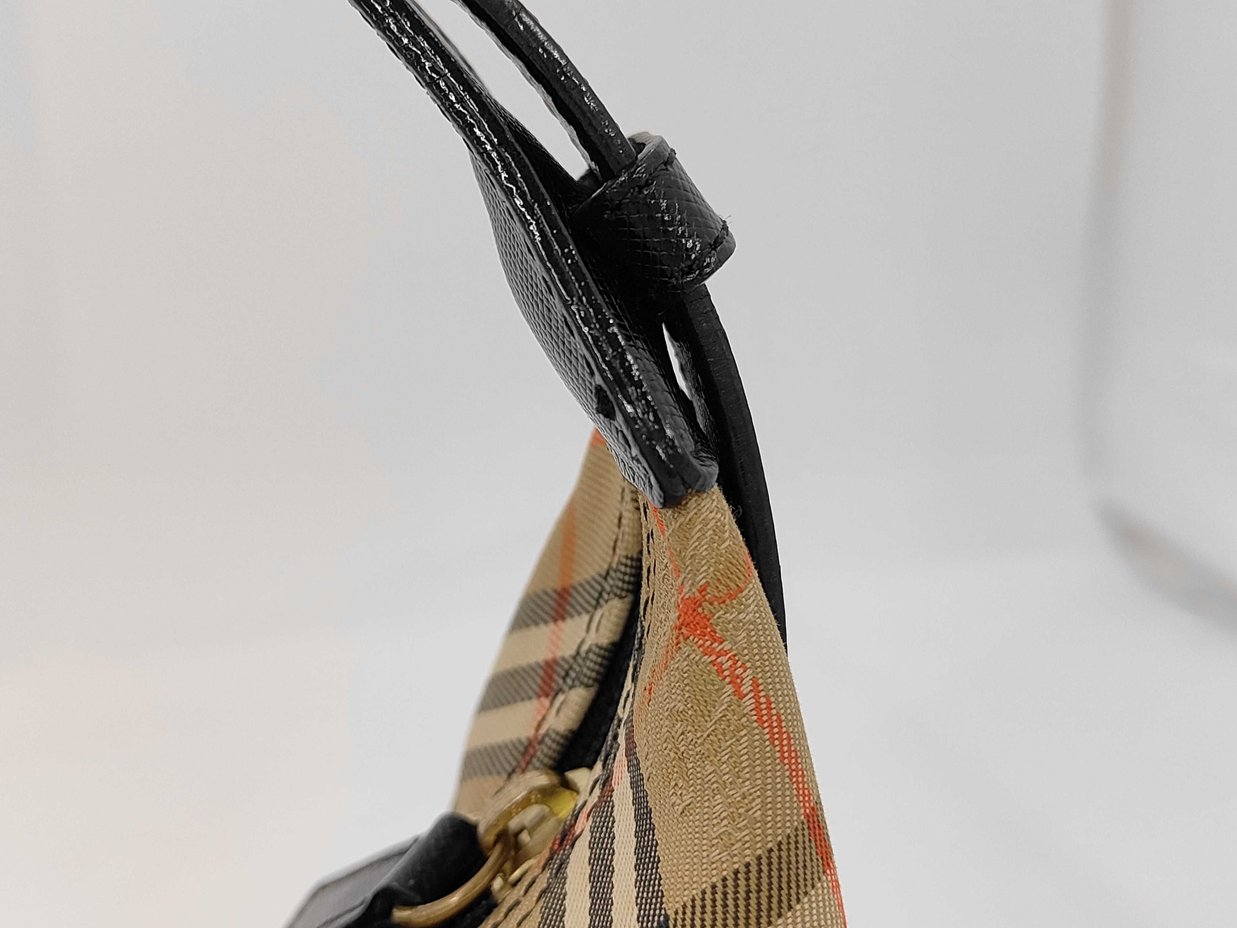 Nova Check Handbag, One-Shoulder Bag, Canvas, Enamel, Beige Shoulder Bag — view 3