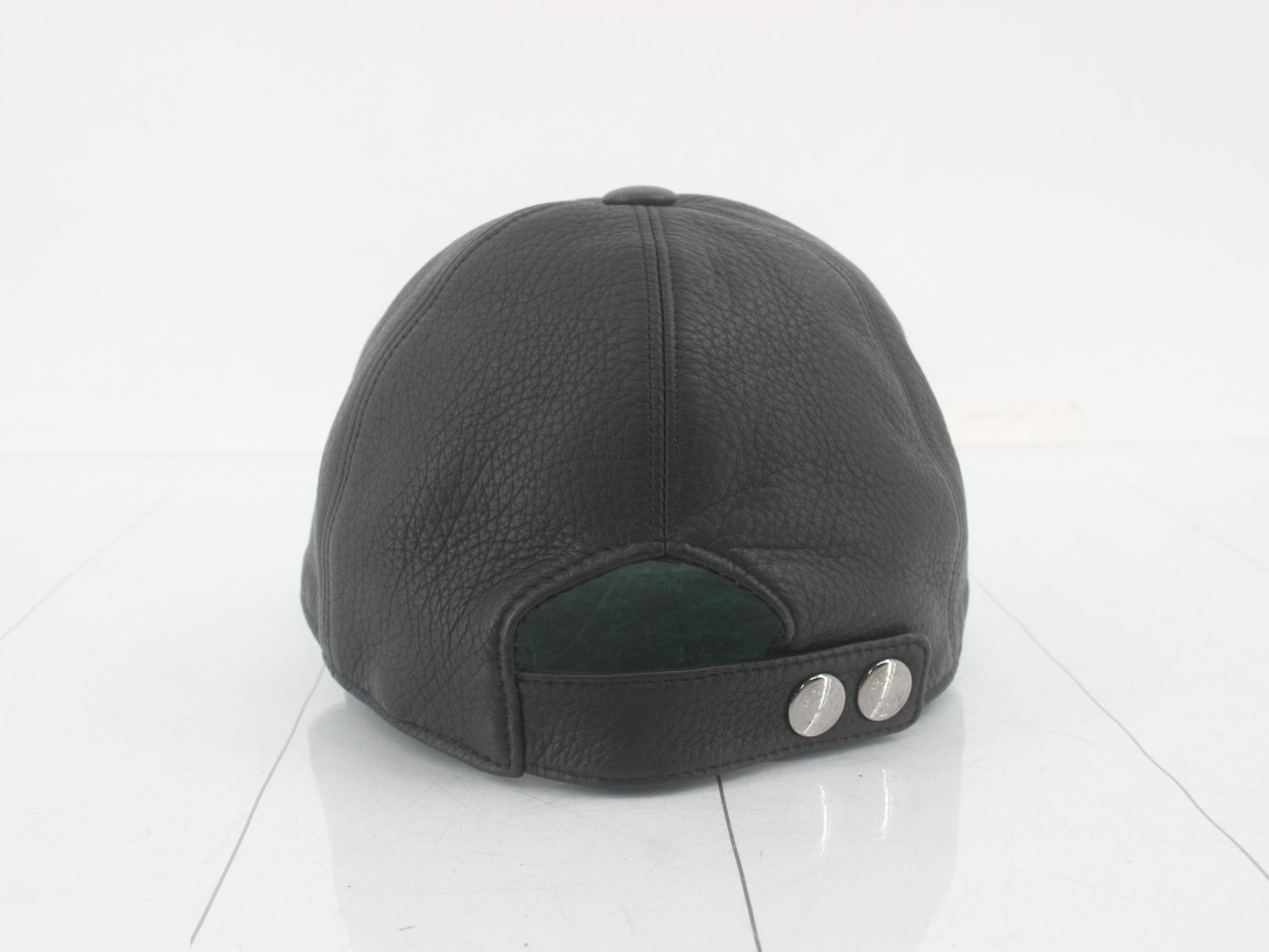 leather cap — view 2