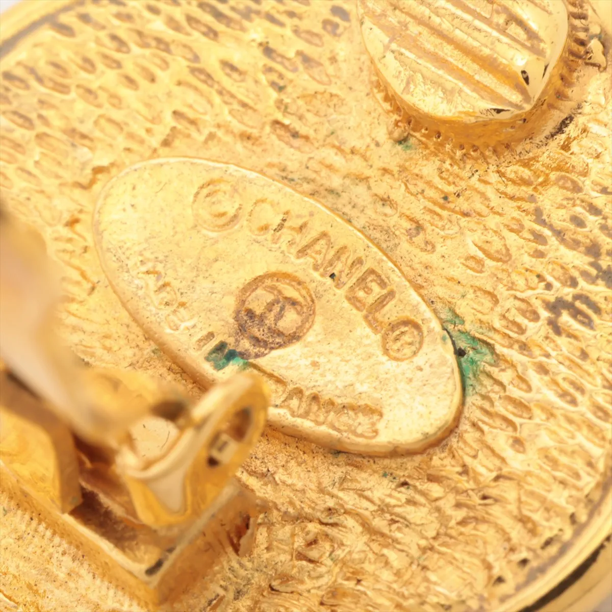 Coco Mark Matelassé Earrings (Pair) GP Gold. — view 5