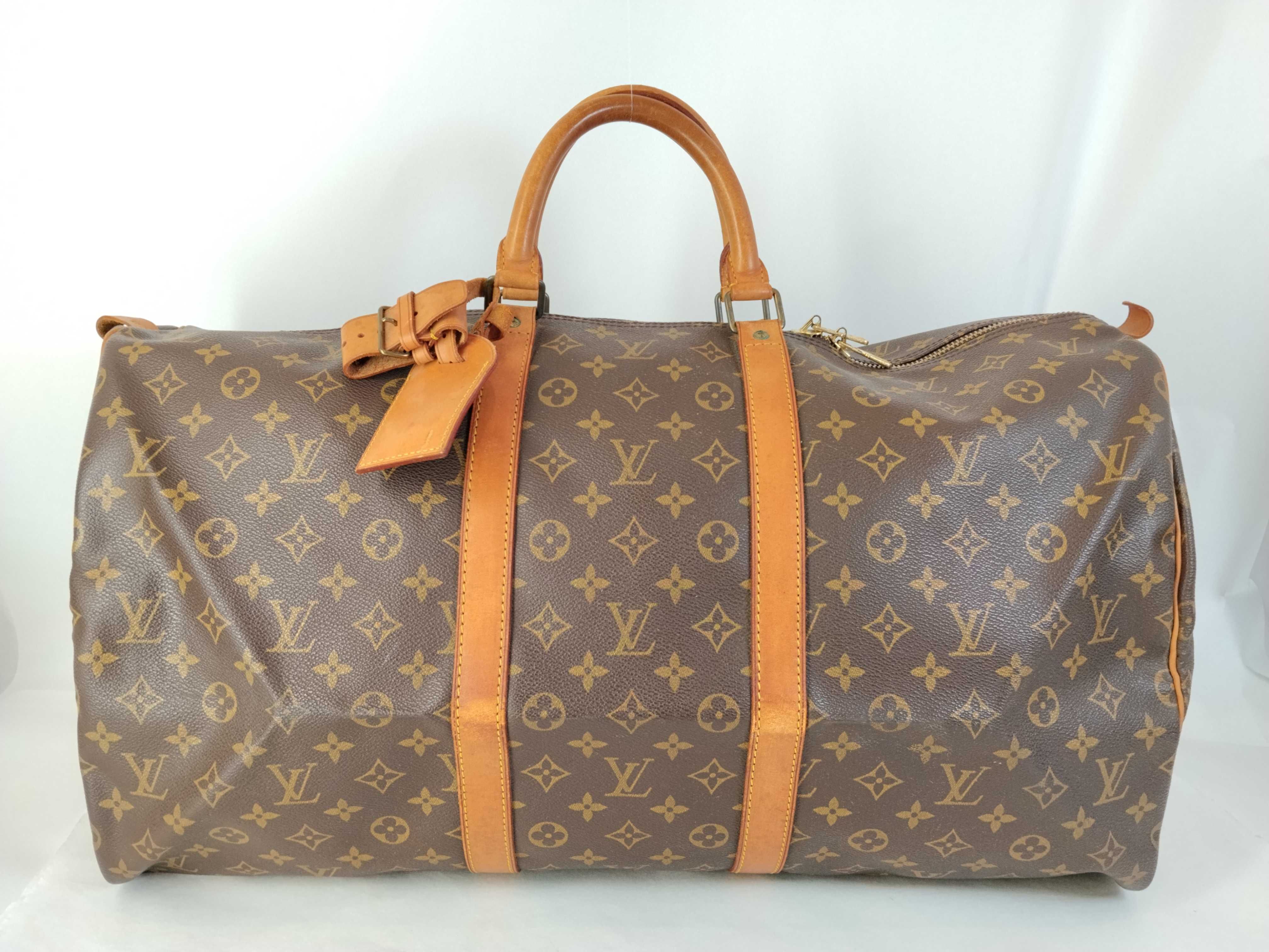 Monogram Keepall 55 M41424 MI0971 Brown Boston Bag