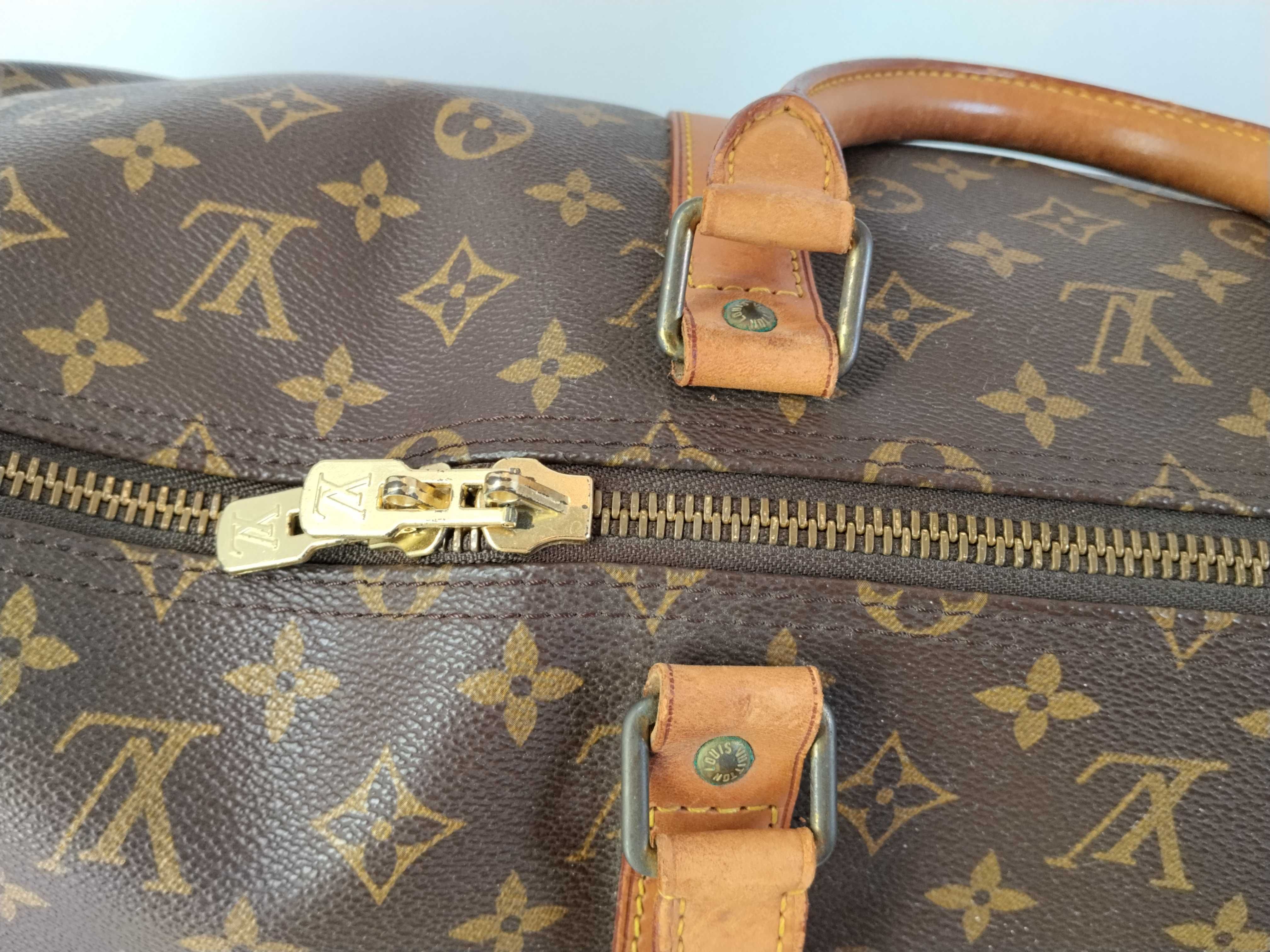 Monogram Keepall 55 M41424 MI0971 Brown Boston Bag — view 9