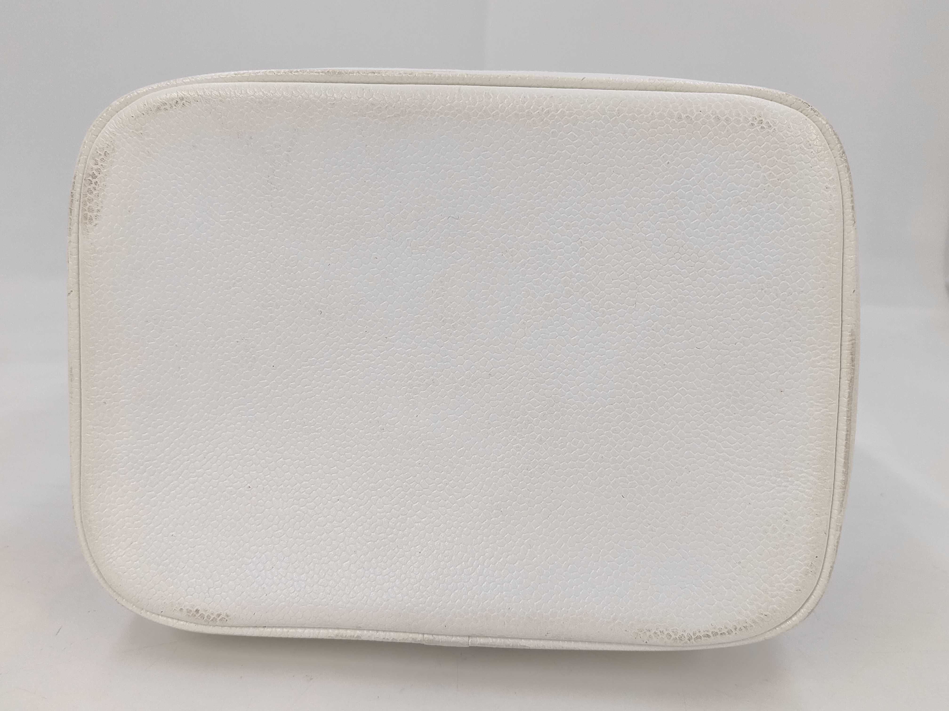 Coco Mark Vanity Bag, Caviar Leather, White Vanity Bag — view 6