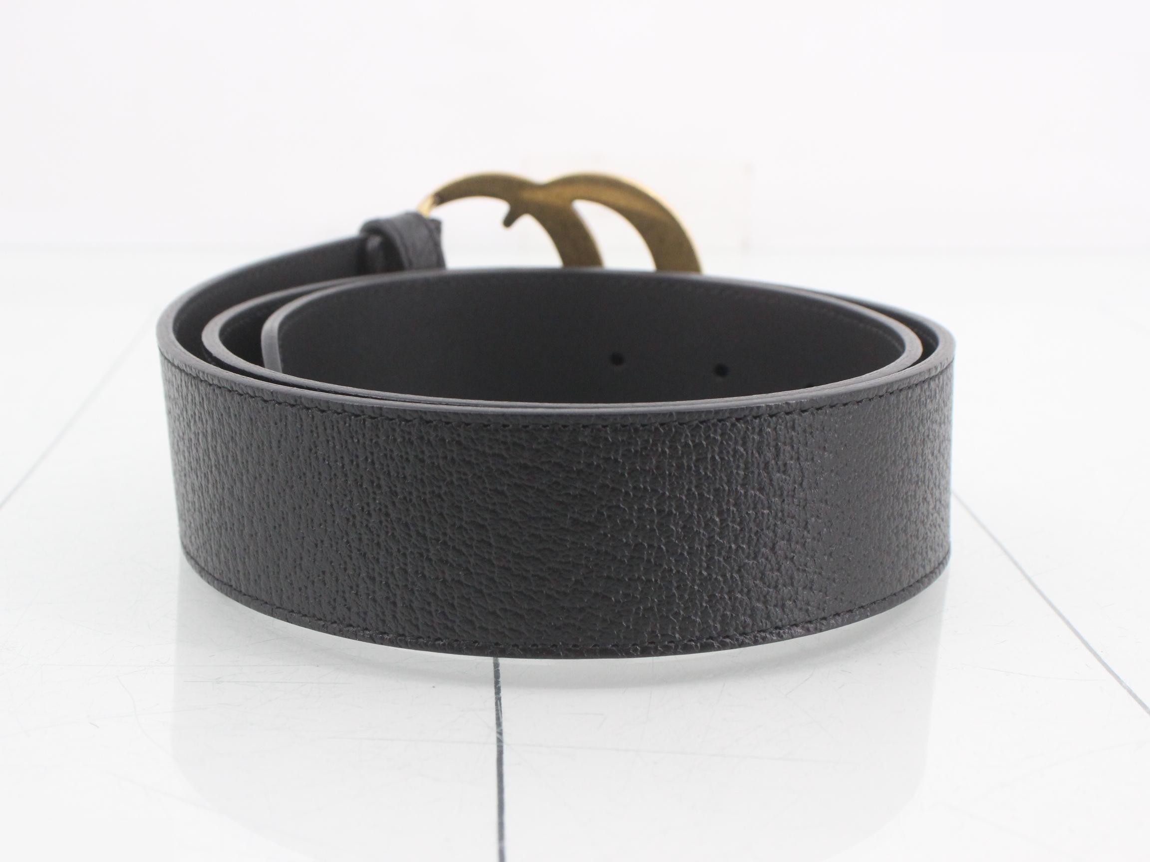 GG Marmont watch strap, black and gold, 406831 — view 2