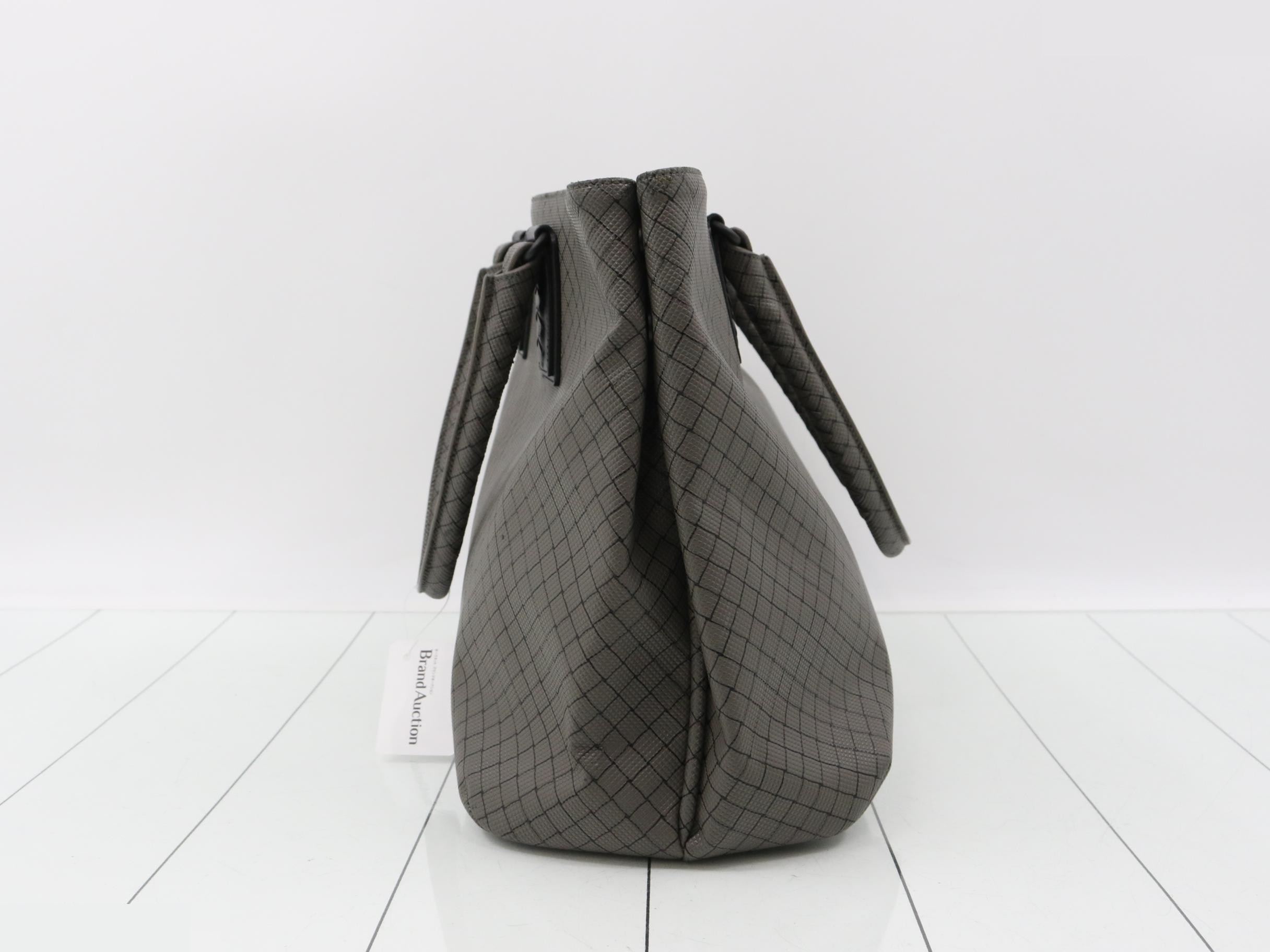 Marco Polo Tote Bag, PVC, Gray — view 3
