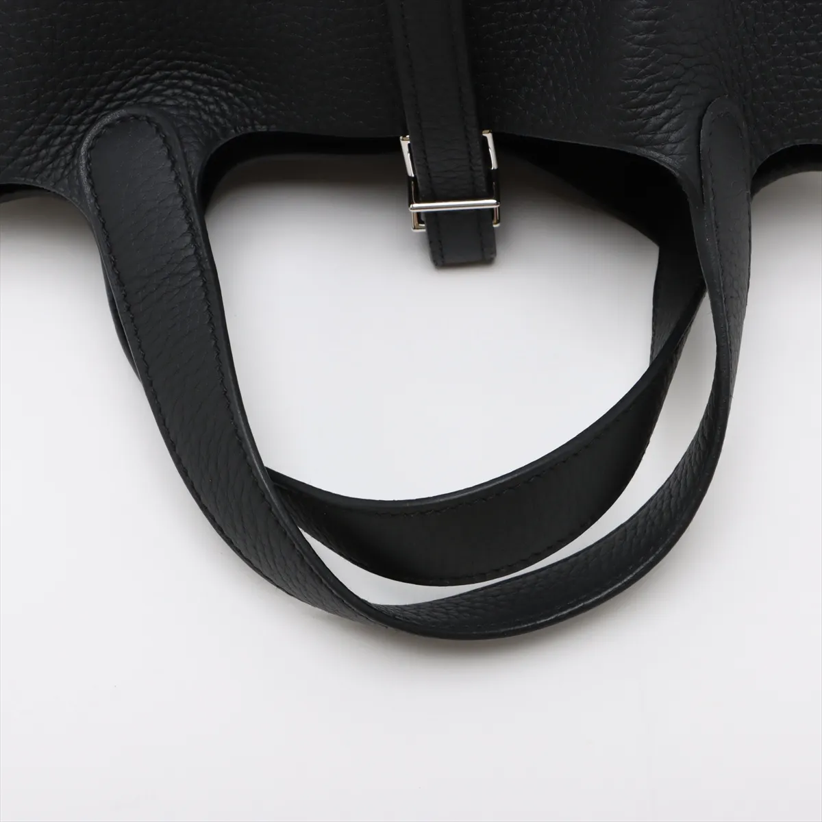 [Individually wrapped] Hermes Picotan Lock 18 PM Taurillon Clemence Black Silver Hardware K:2025 — view 5