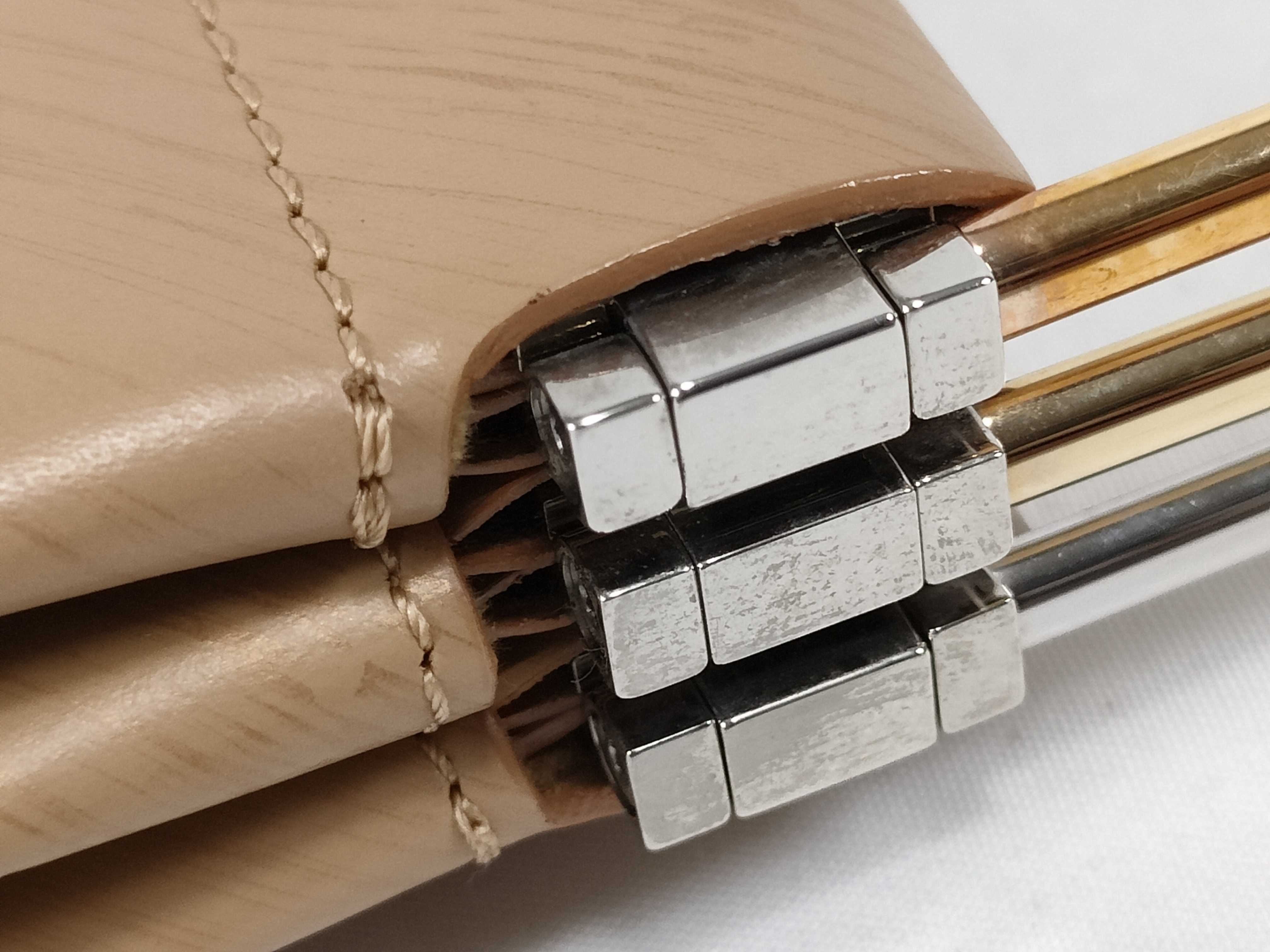 Trinity Leather Handbag, Brown — view 5