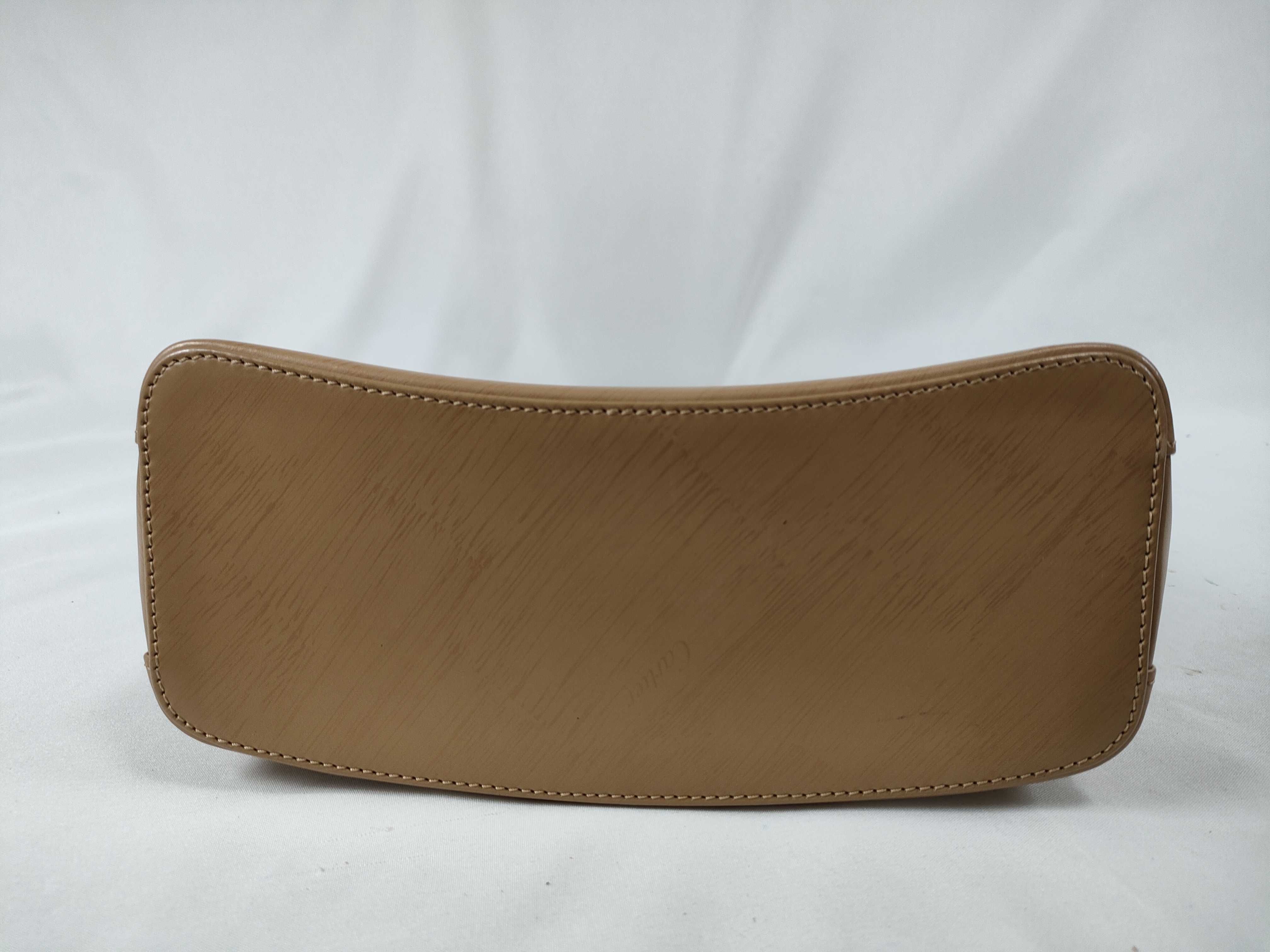 Trinity Leather Handbag, Brown — view 7