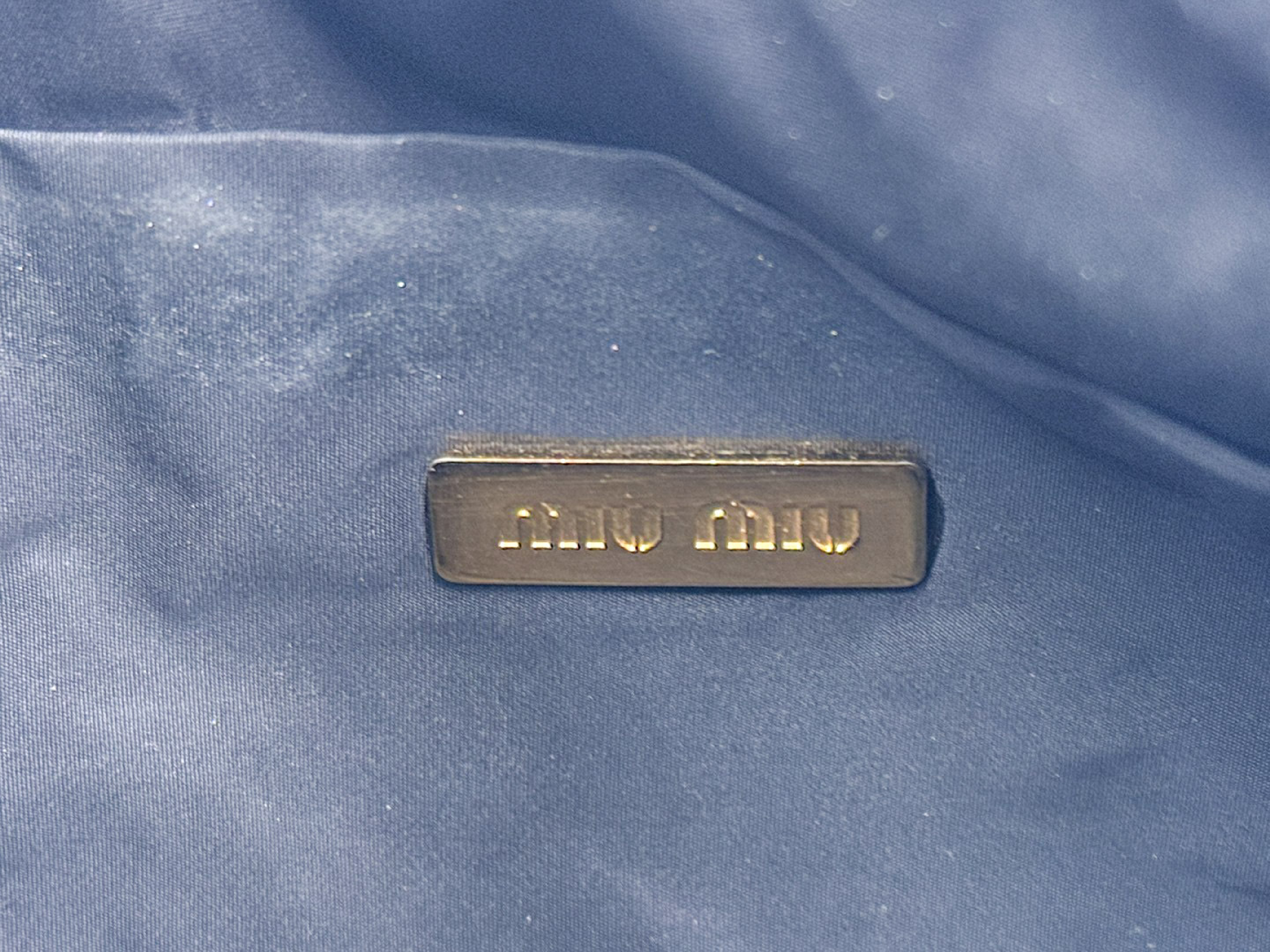 enamel black pouch with gold hardware — view 9