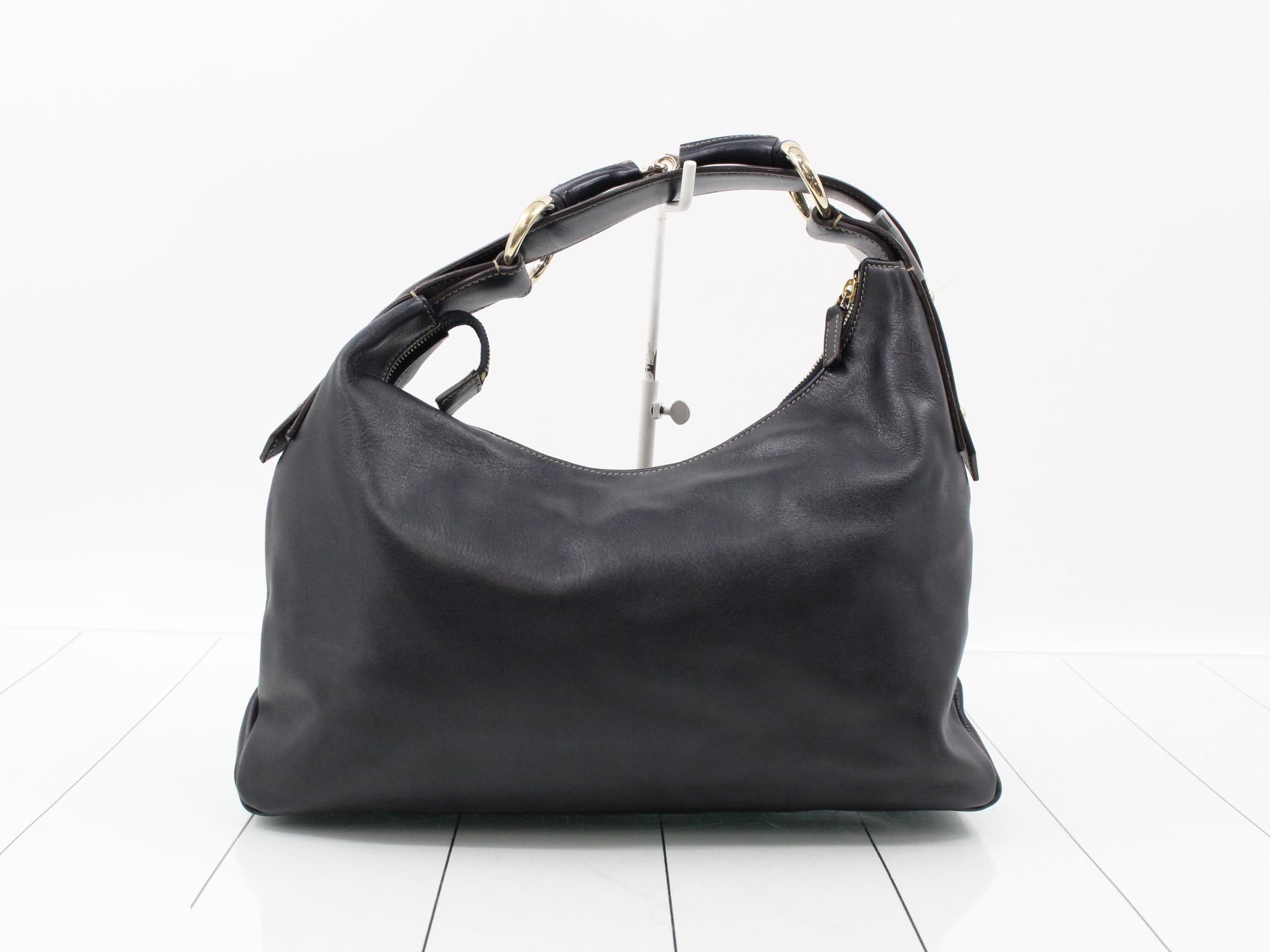 Horsebit Leather One-Shoulder Bag — view 2
