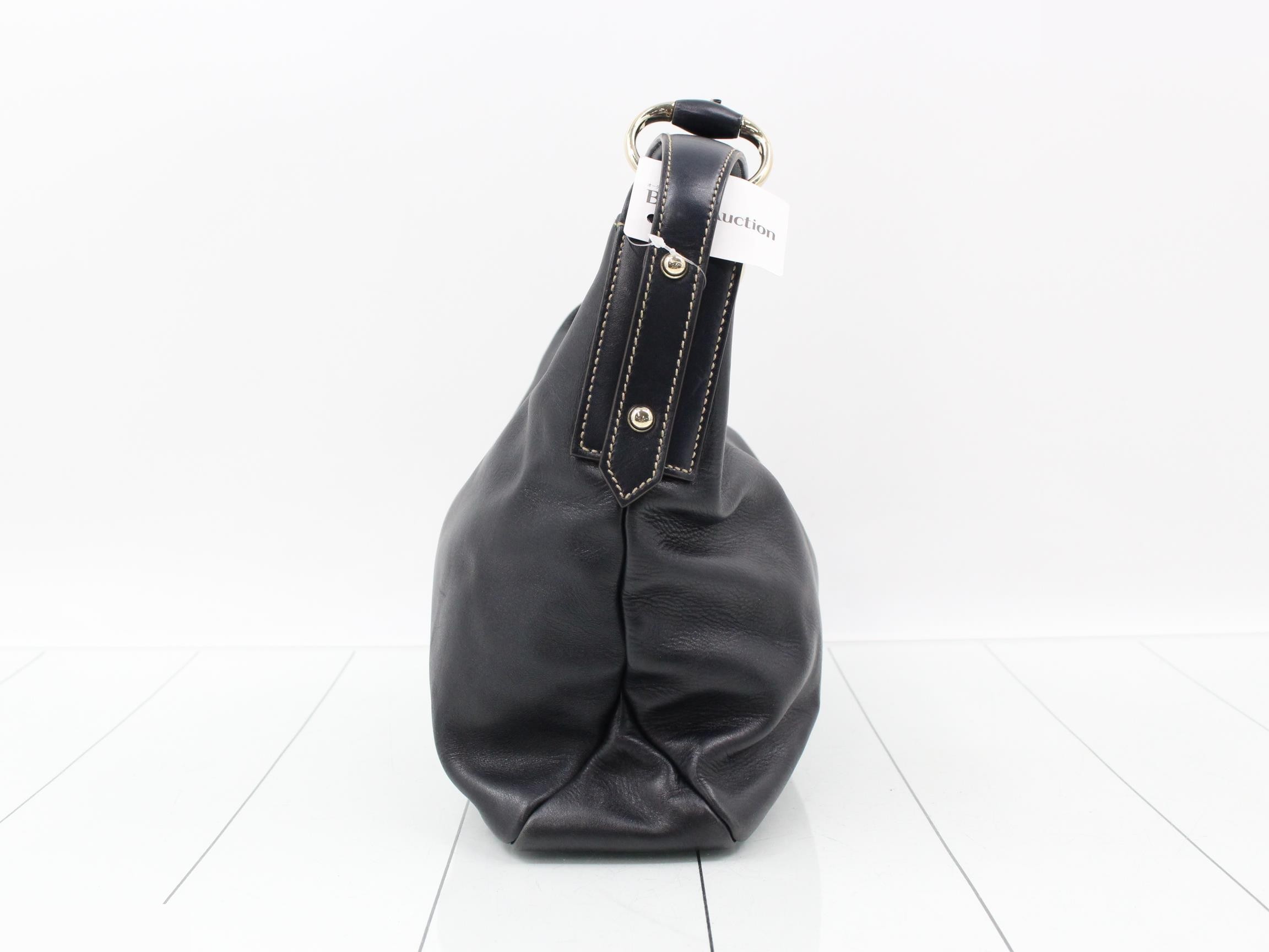 Horsebit Leather One-Shoulder Bag — view 4