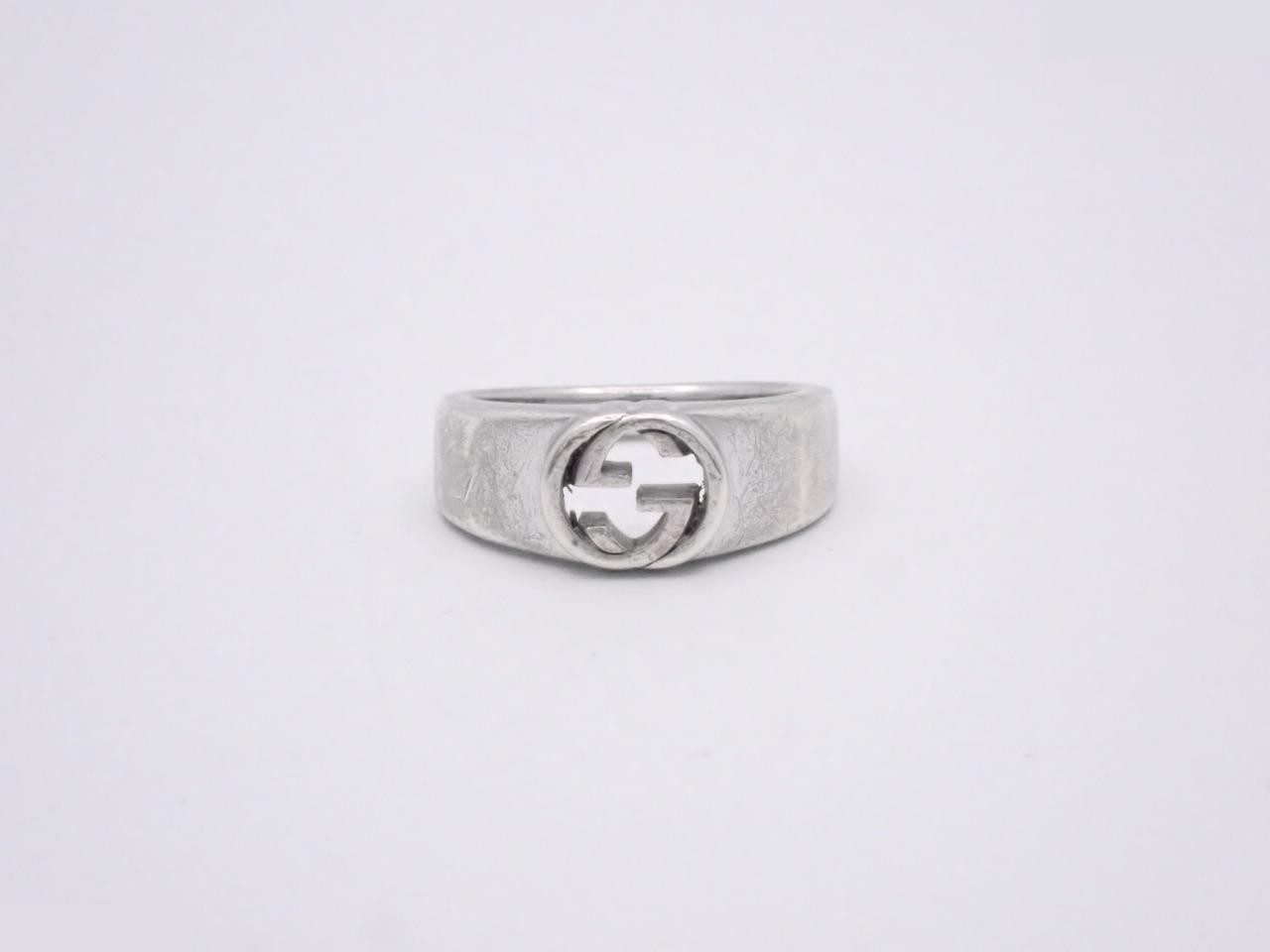 Interlocking ring, SV925, 5.5g, stamped "11", actual size #10