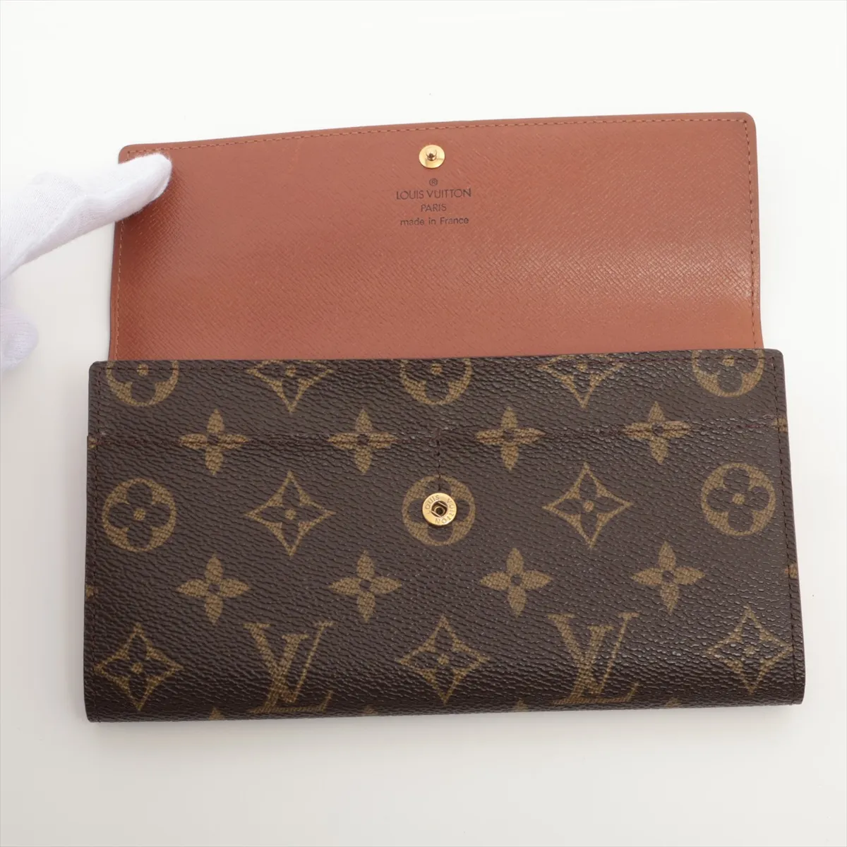 Monogram Pochette Portemonnaie Credit M61725 TH0968 Brown Long Wallet — view 3
