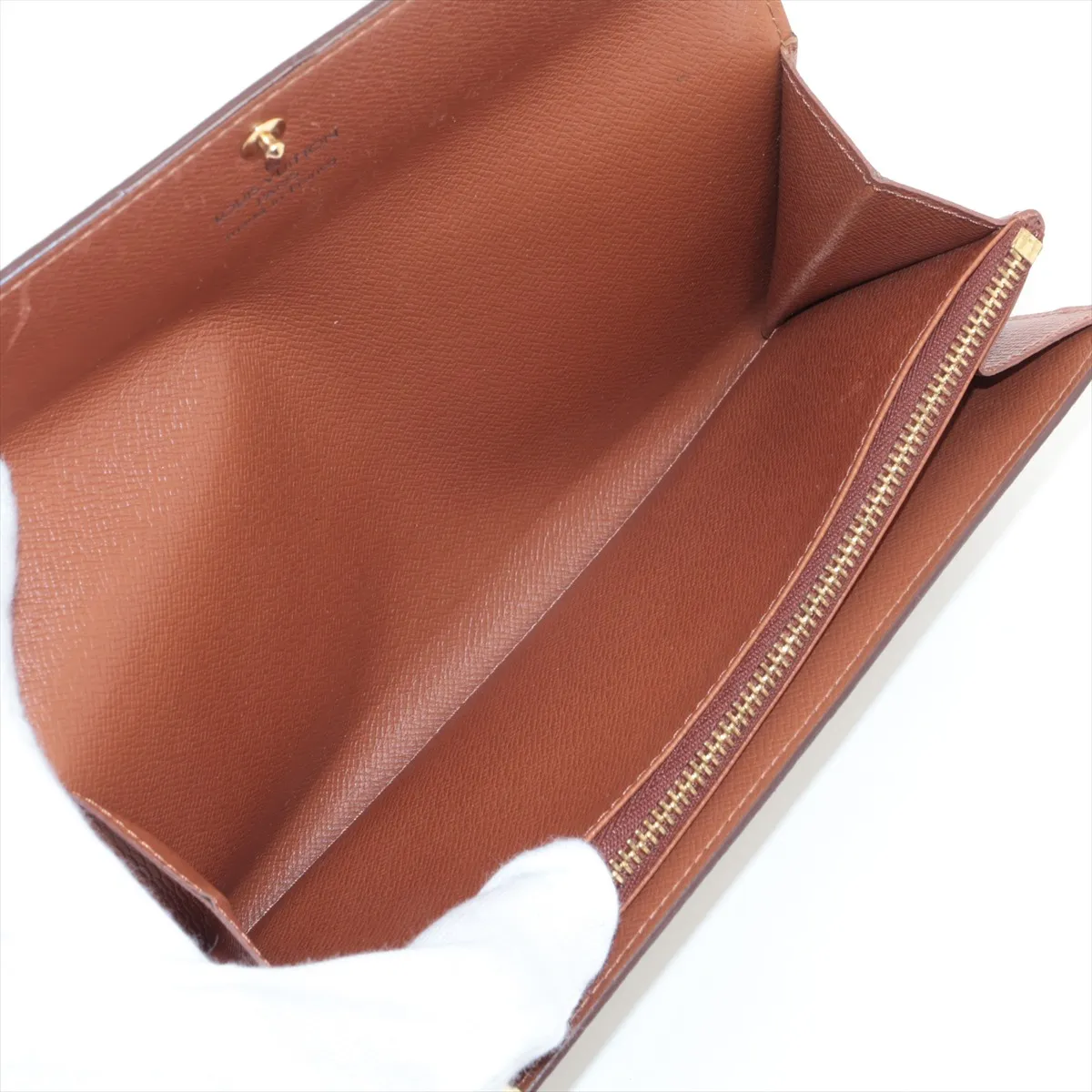 Monogram Pochette Portemonnaie Credit M61725 TH0968 Brown Long Wallet — view 4