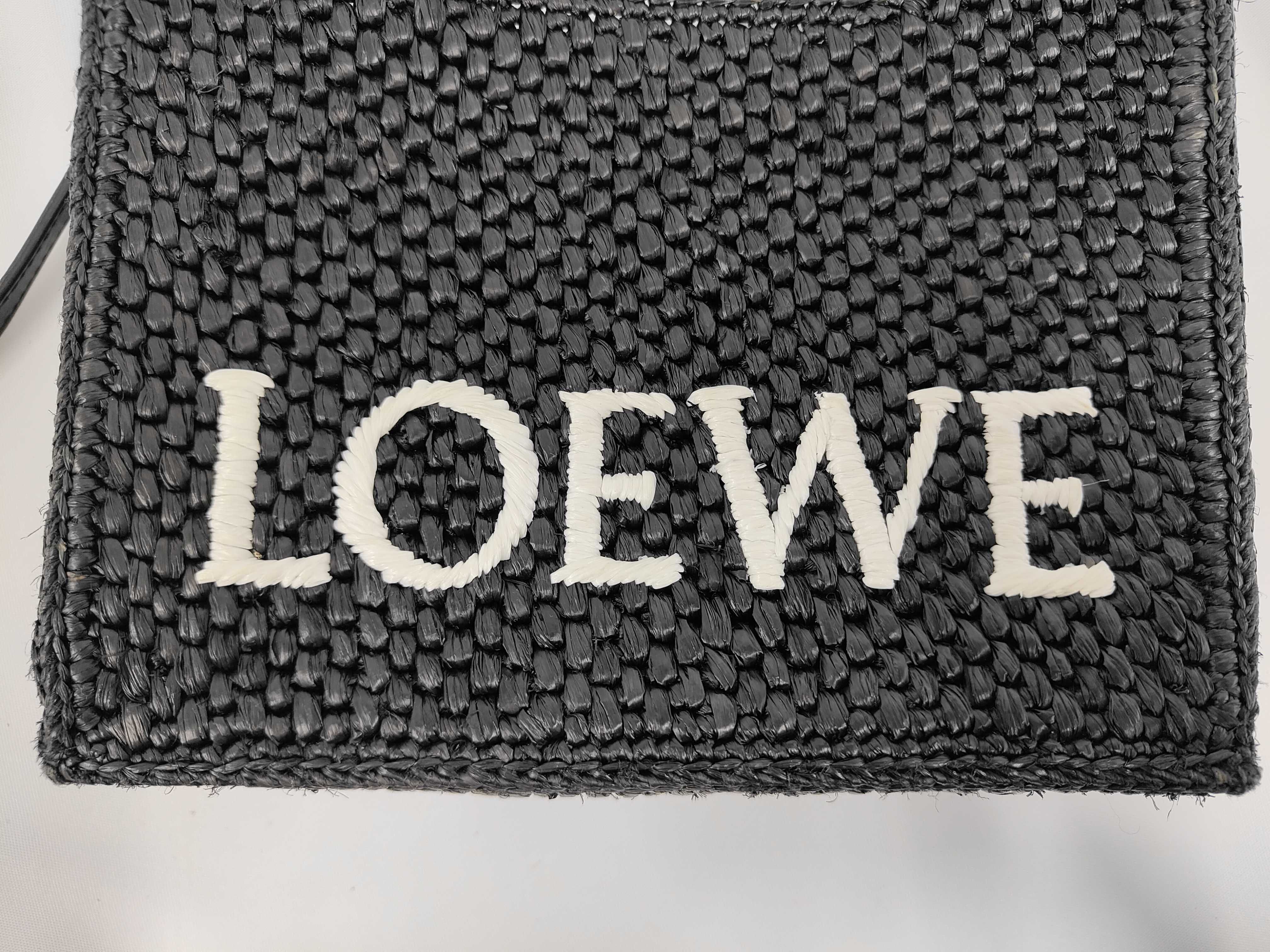 Font Handbag 2-Way Raffia Black - Handbag — view 8