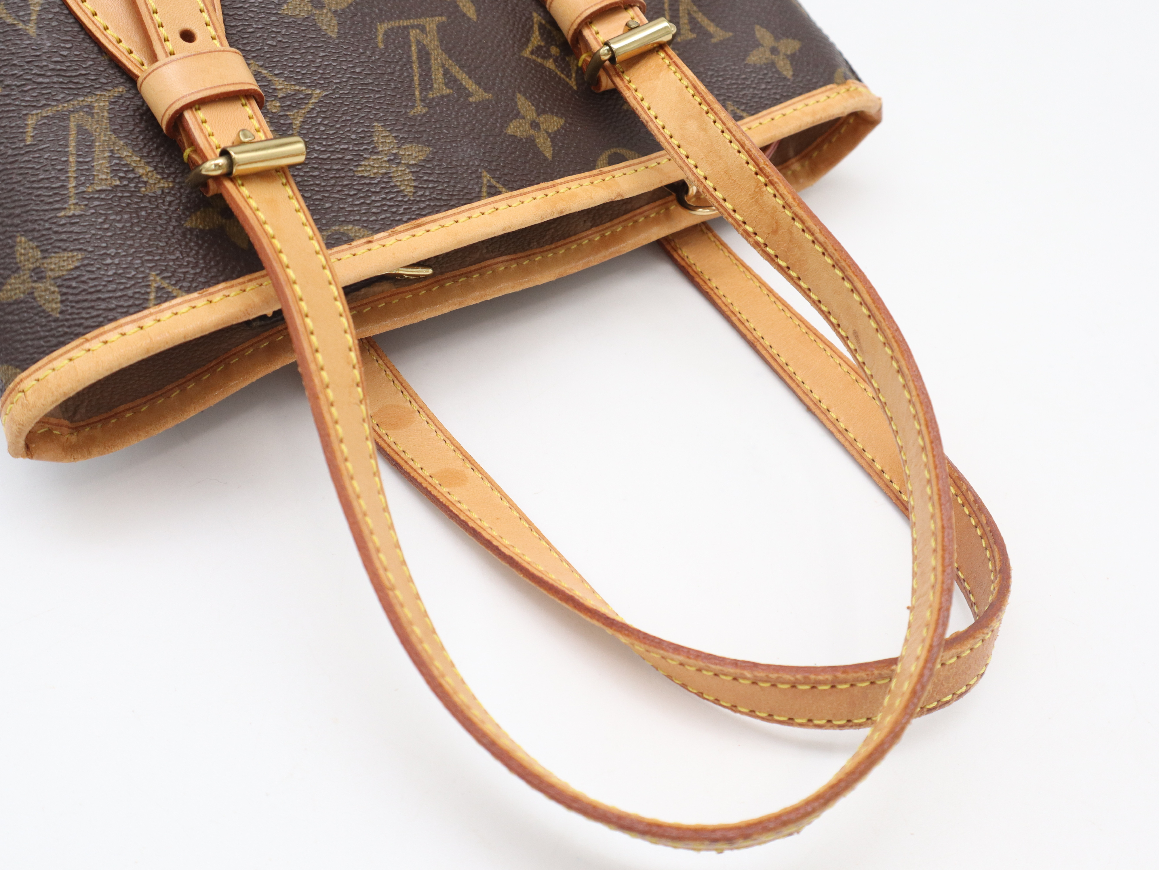 M42238 Monogram Bucket PM Tote Bag with Pouch — view 6