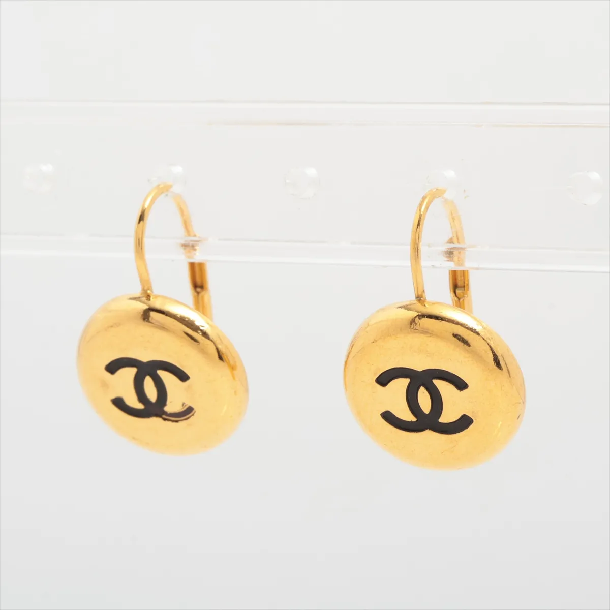 Coco Mark 97A Earrings (Pair) GP Gold. Shows — view 3