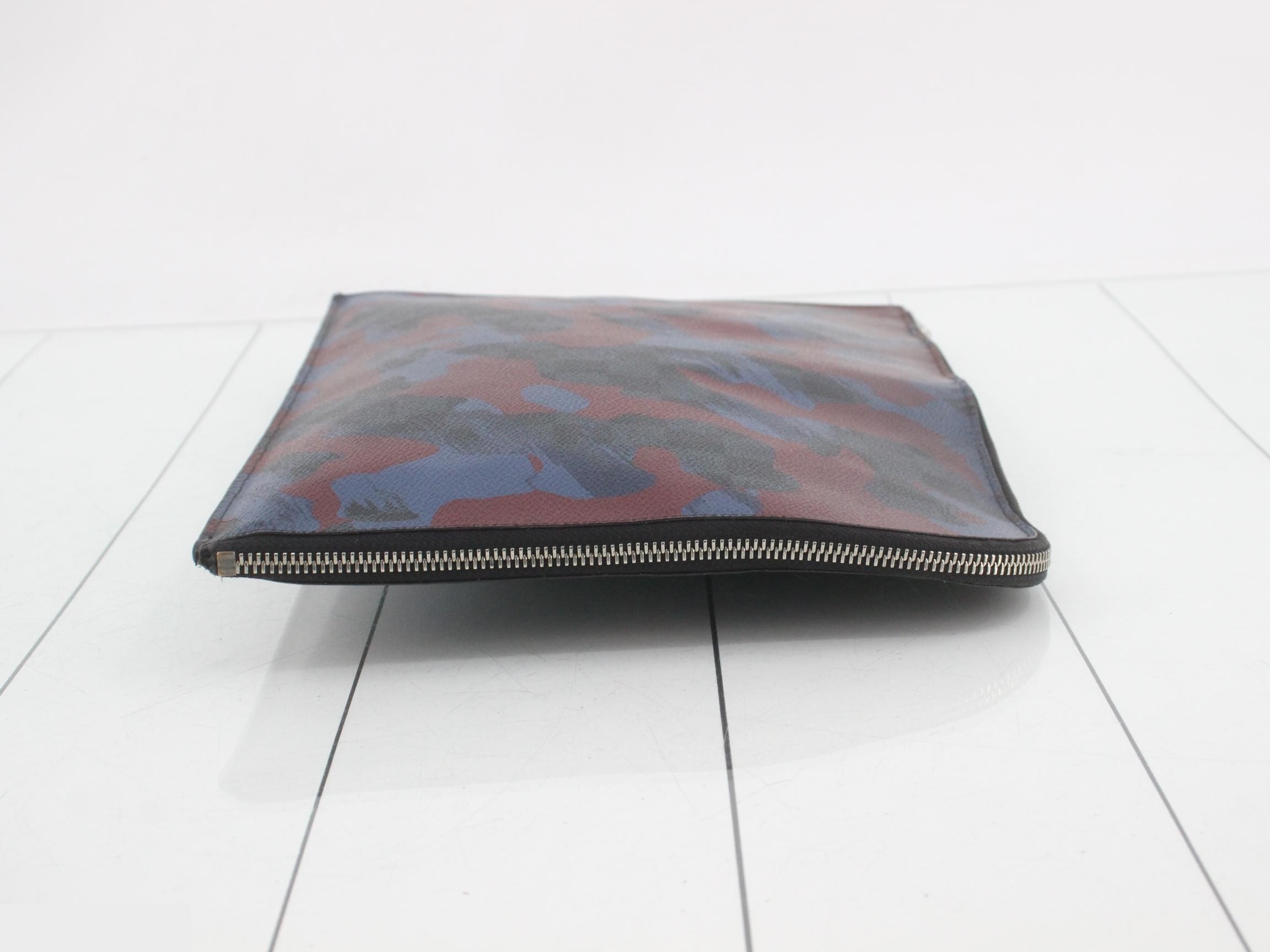 Damier Cobalt Pochette Jour GM Camouflage Clutch Bag — view 3