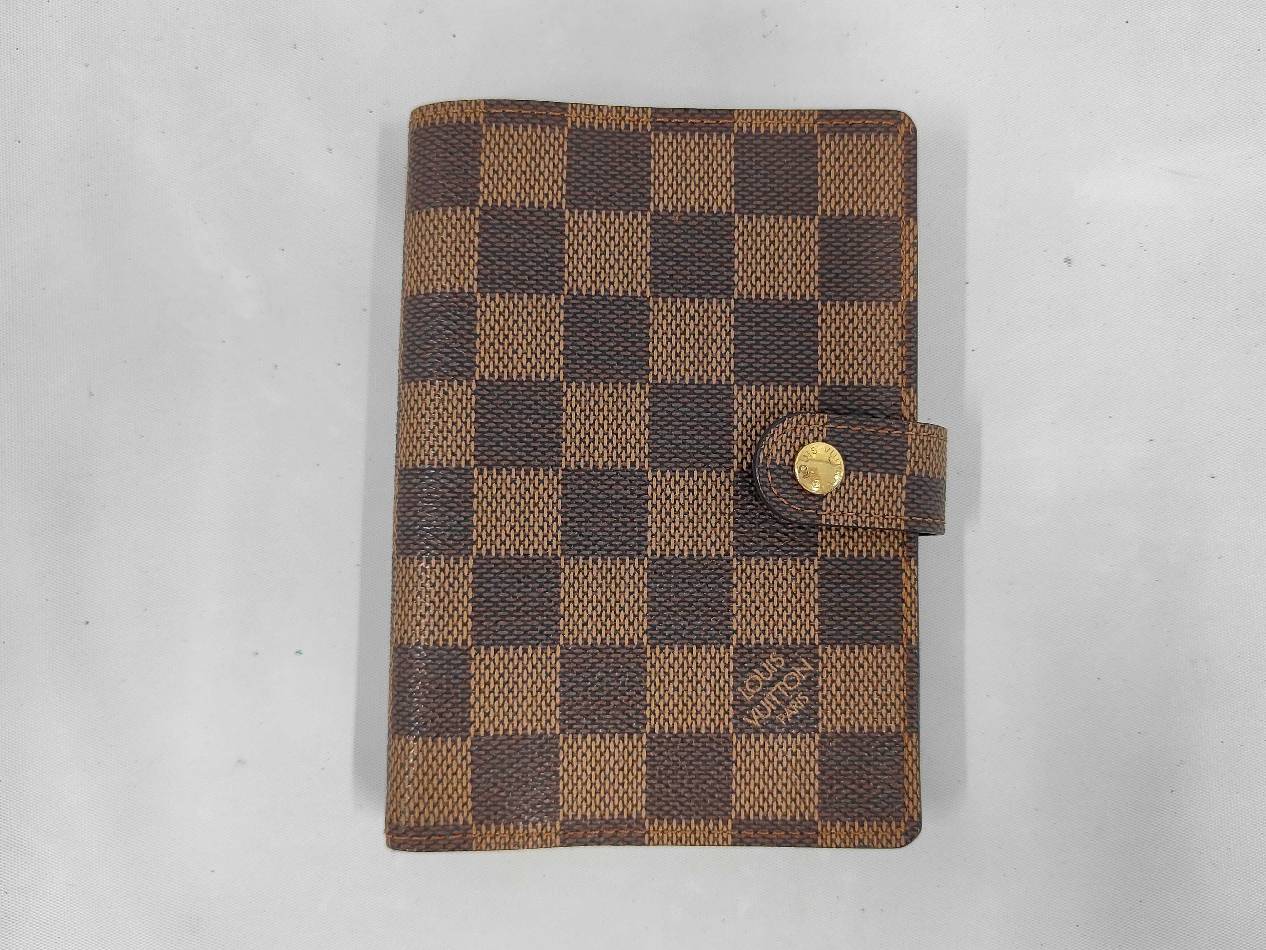 Damier Agenda PM (notebook cover) - Pen marks inside.