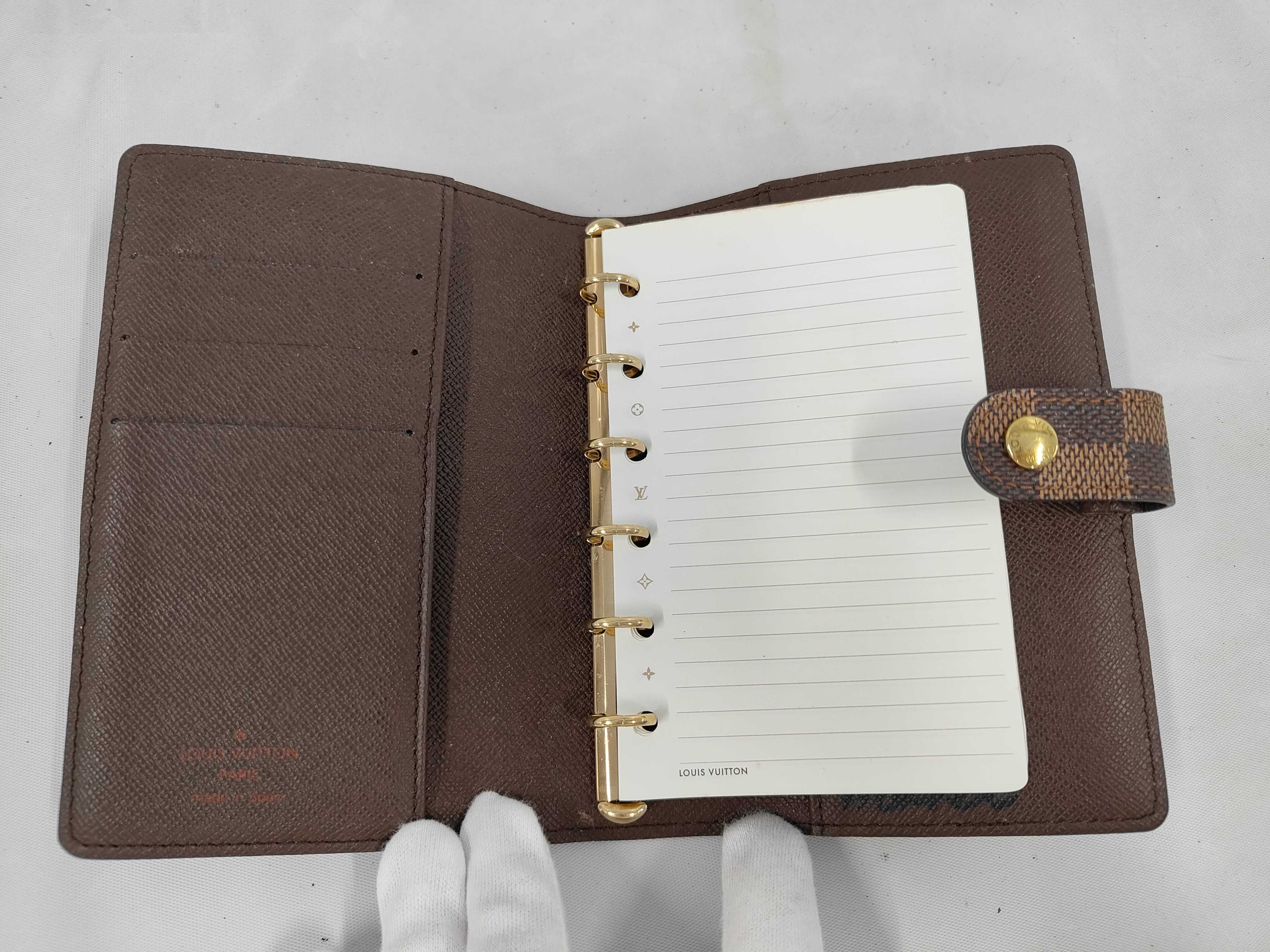 Damier Agenda PM (notebook cover) - Pen marks inside. — view 4