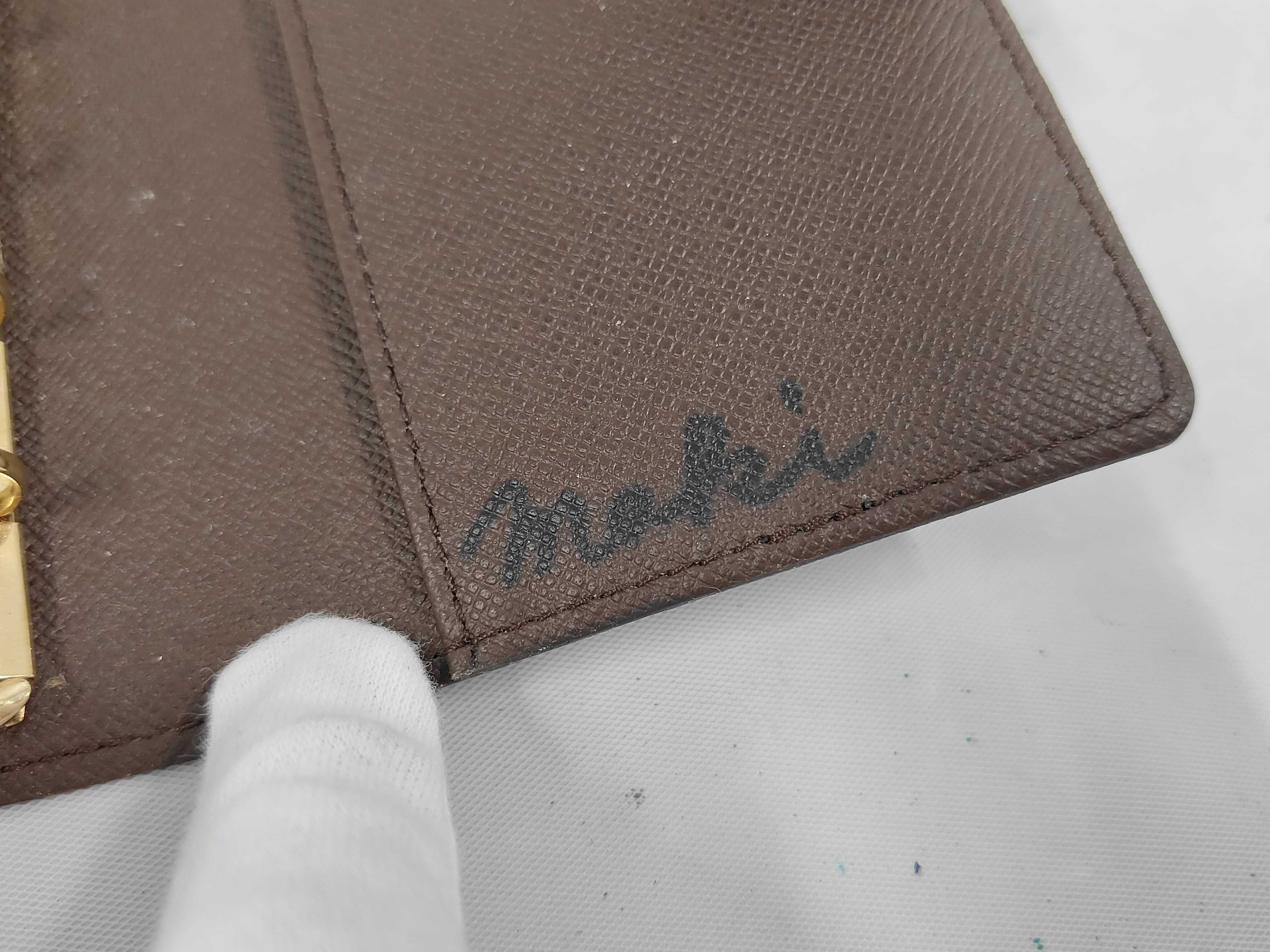 Damier Agenda PM (notebook cover) - Pen marks inside. — view 7