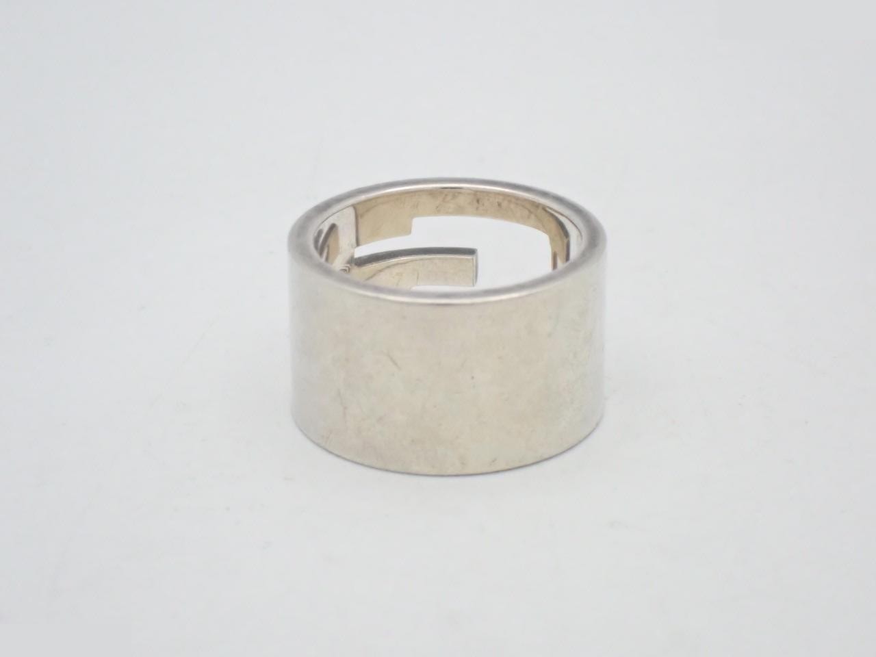 Interlocking G Ring, 11.4g, 925 Sterling Silver, #12 — view 2