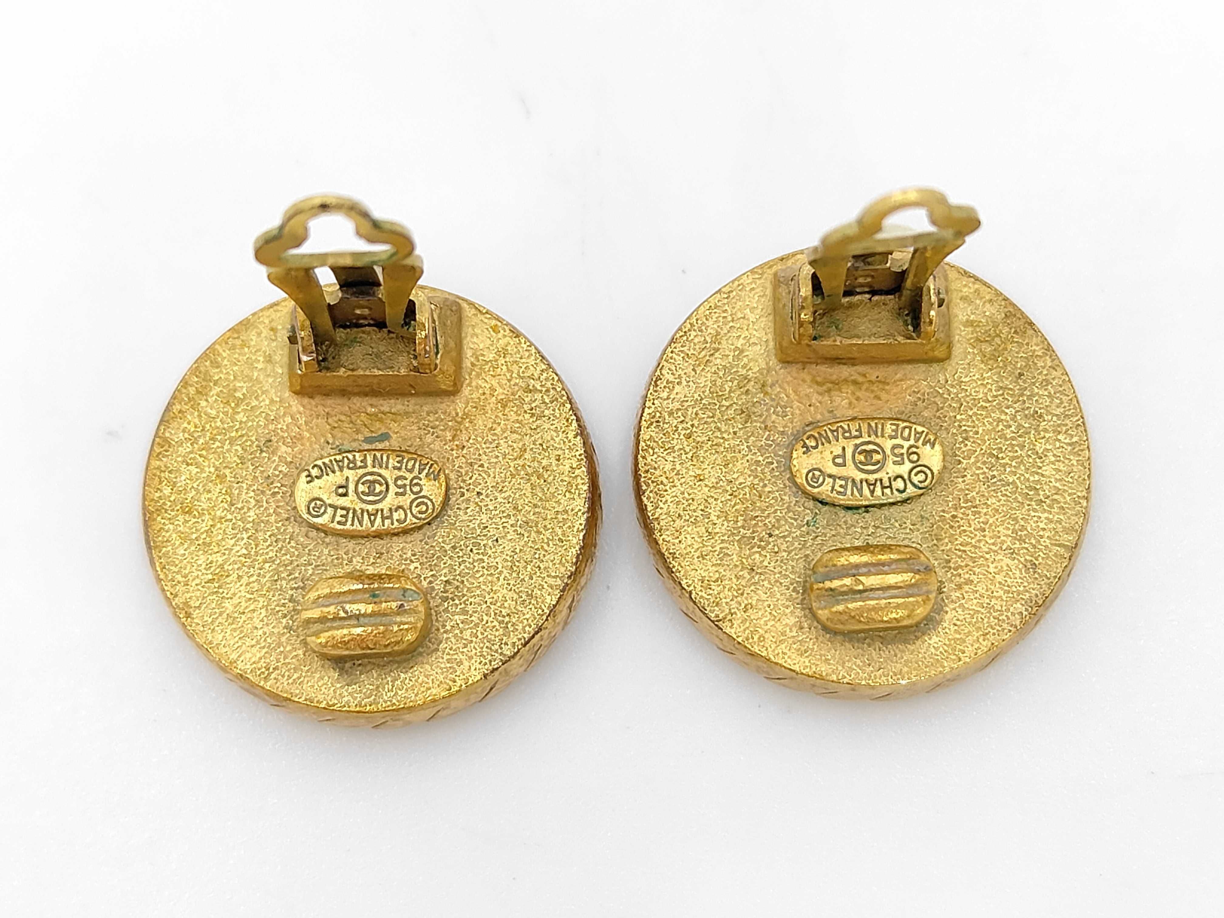 Coco Mark Gold Earrings — view 2