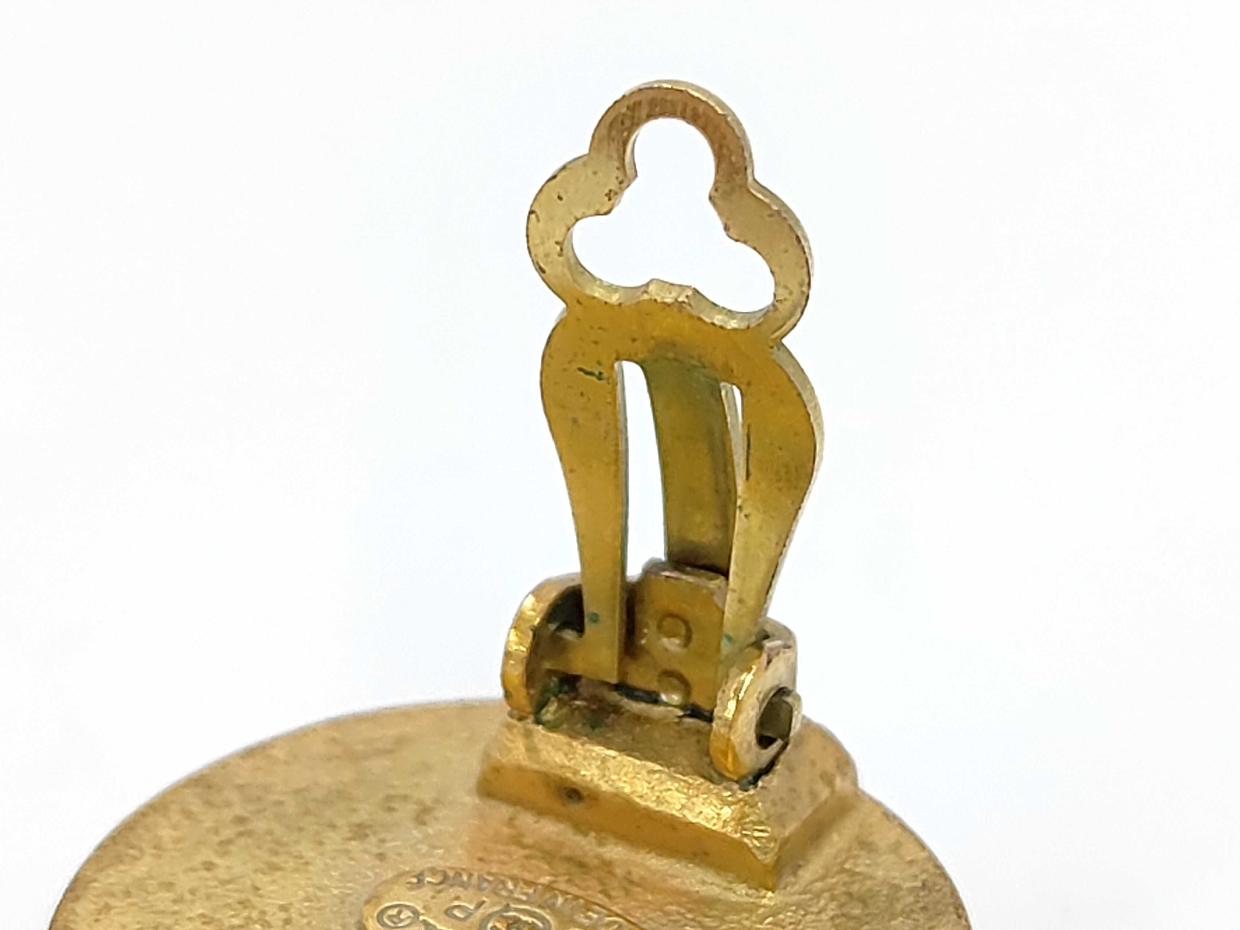 Coco Mark Gold Earrings — view 5
