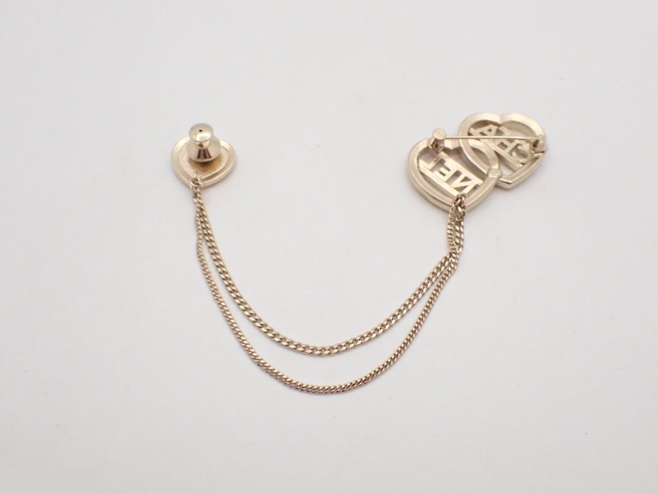 Heart Rhinestone Brooch GP — view 2