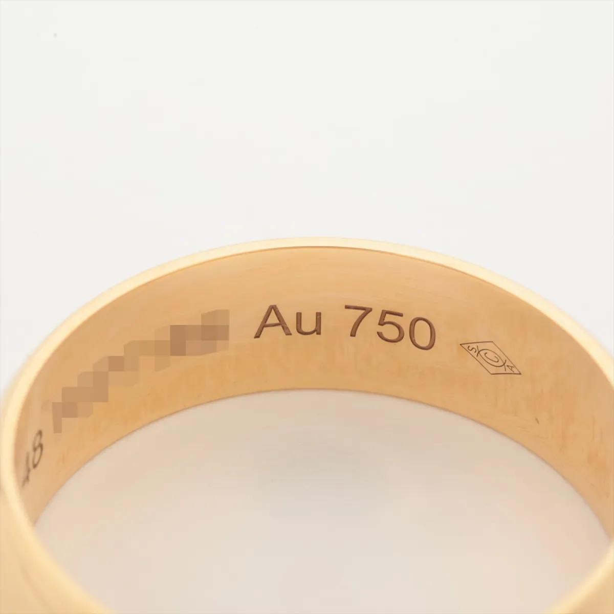 Wedding Ring 750 (PG) 4.1g Size 48 RGY166 — view 4