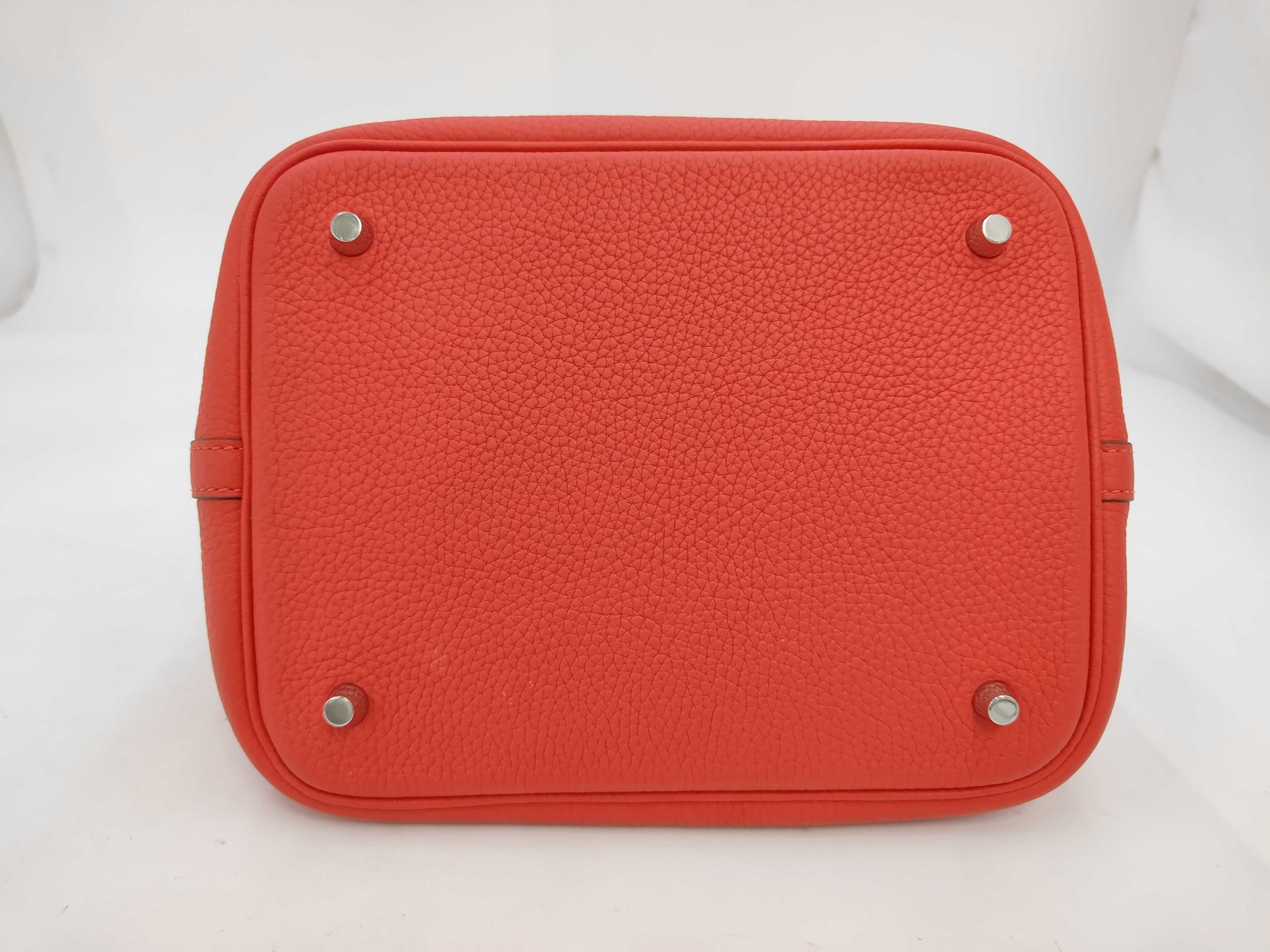 Picotin Lock MM Red X Stamp Handbag — view 3