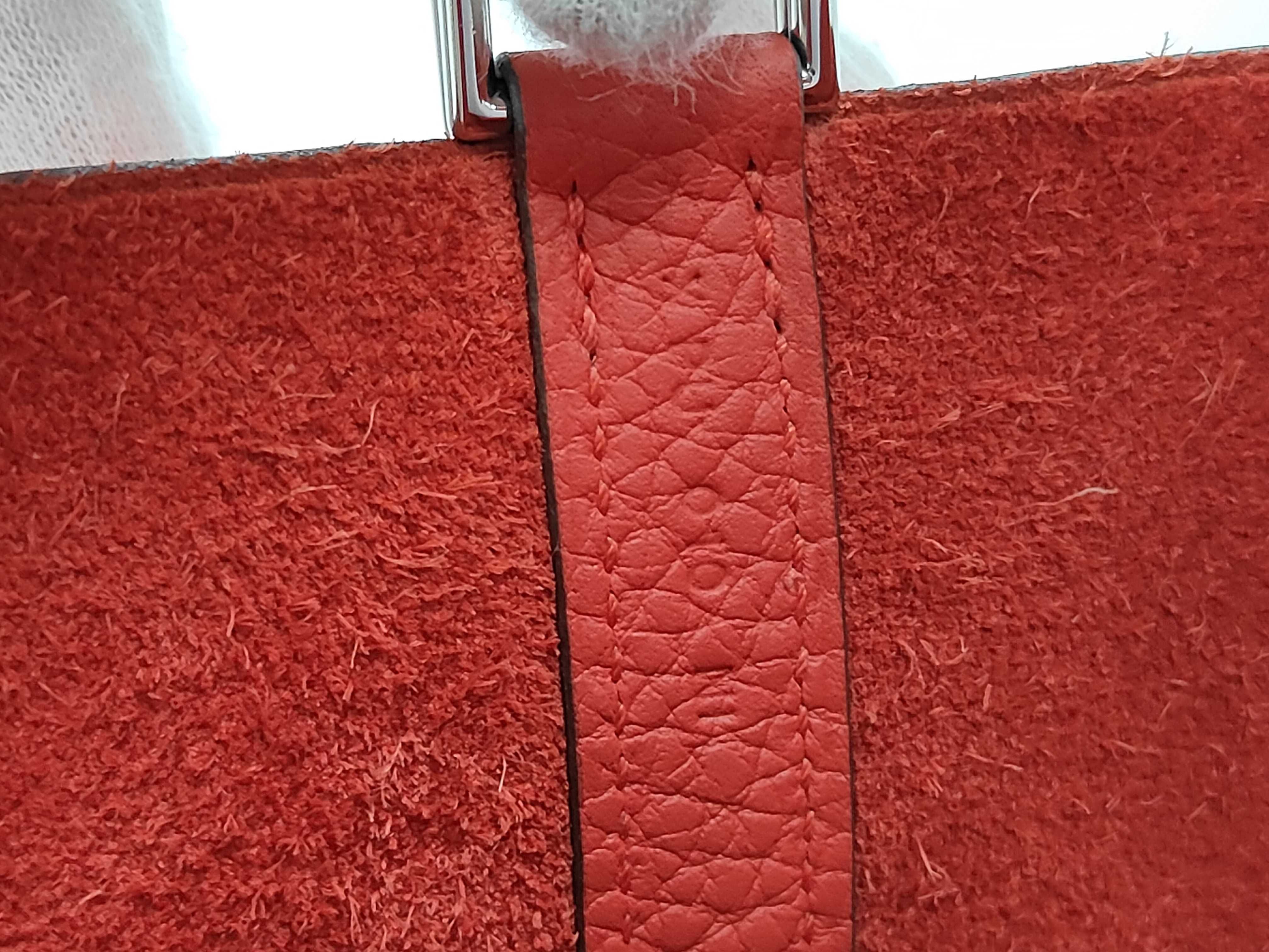 Picotin Lock MM Red X Stamp Handbag — view 10