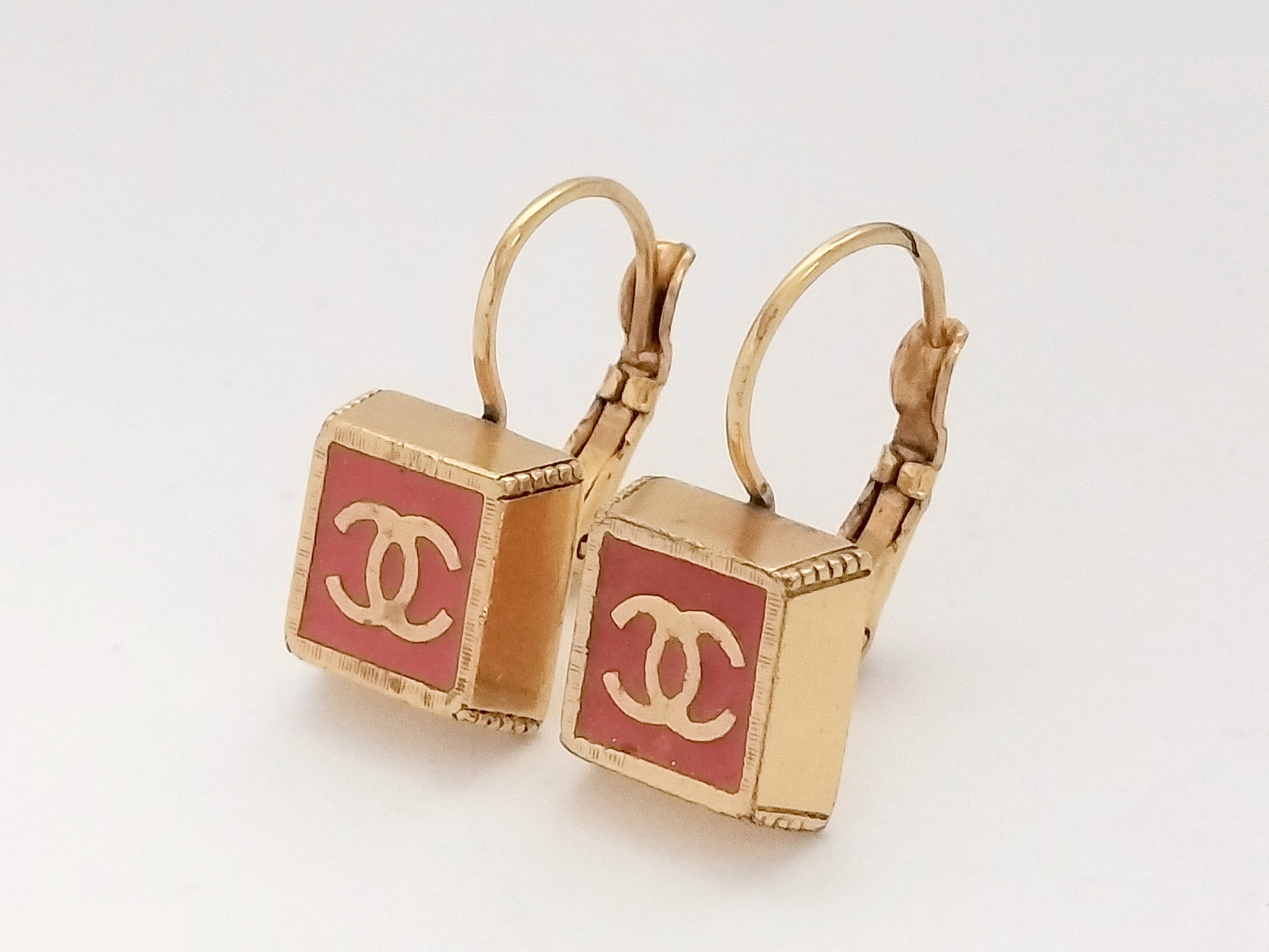 Coco Square Gold Earrings