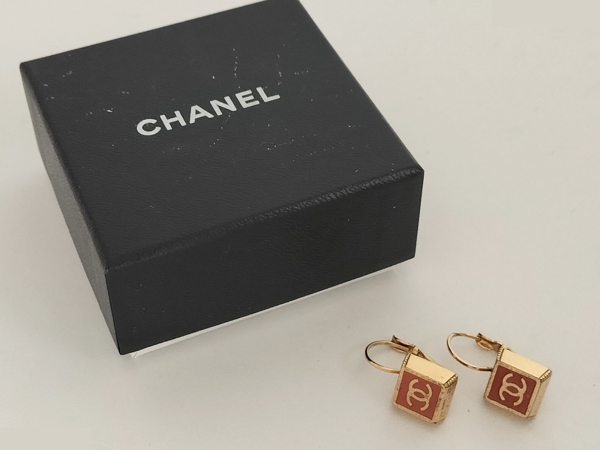 Coco Square Gold Earrings — view 2