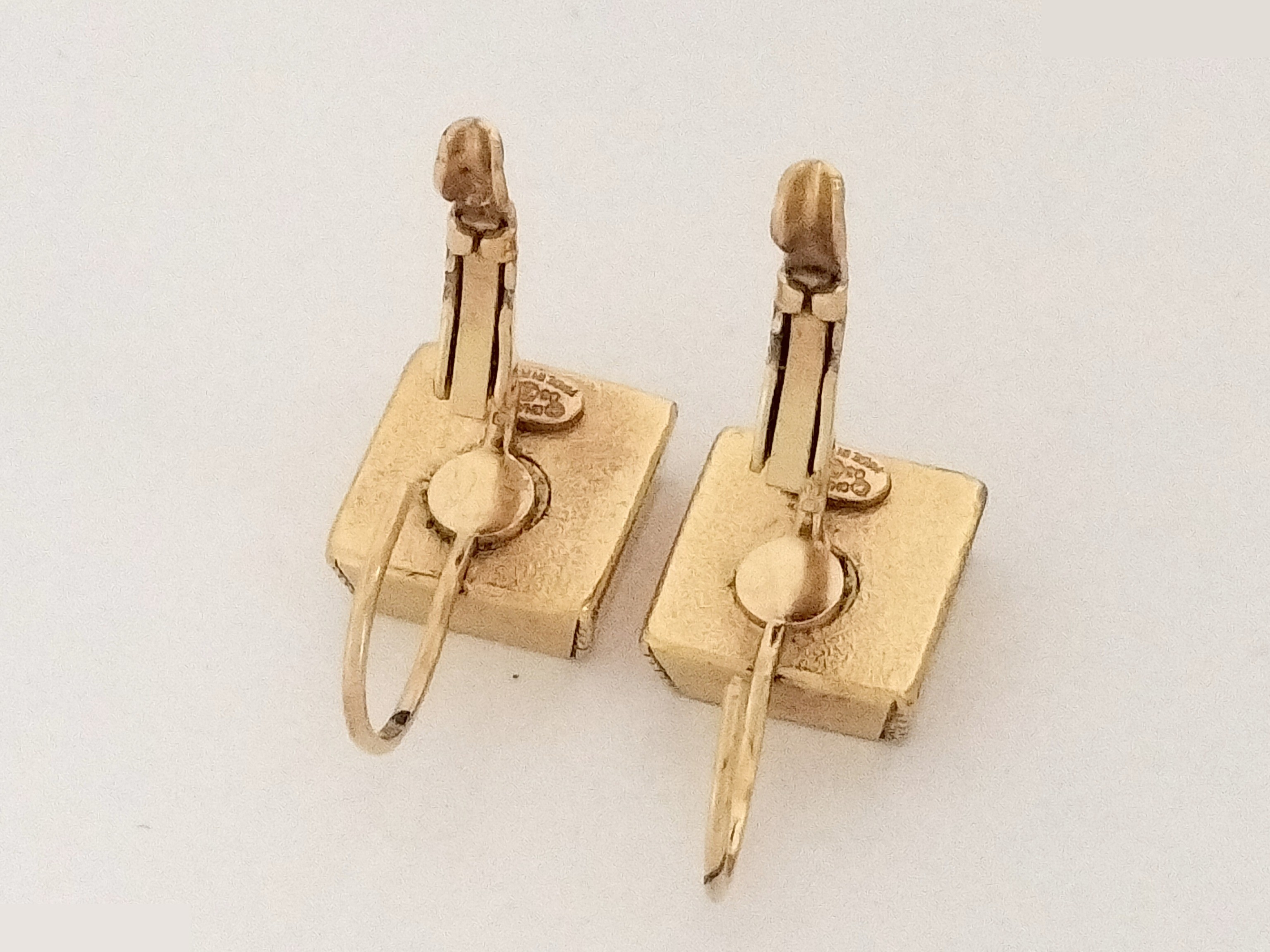 Coco Square Gold Earrings — view 4