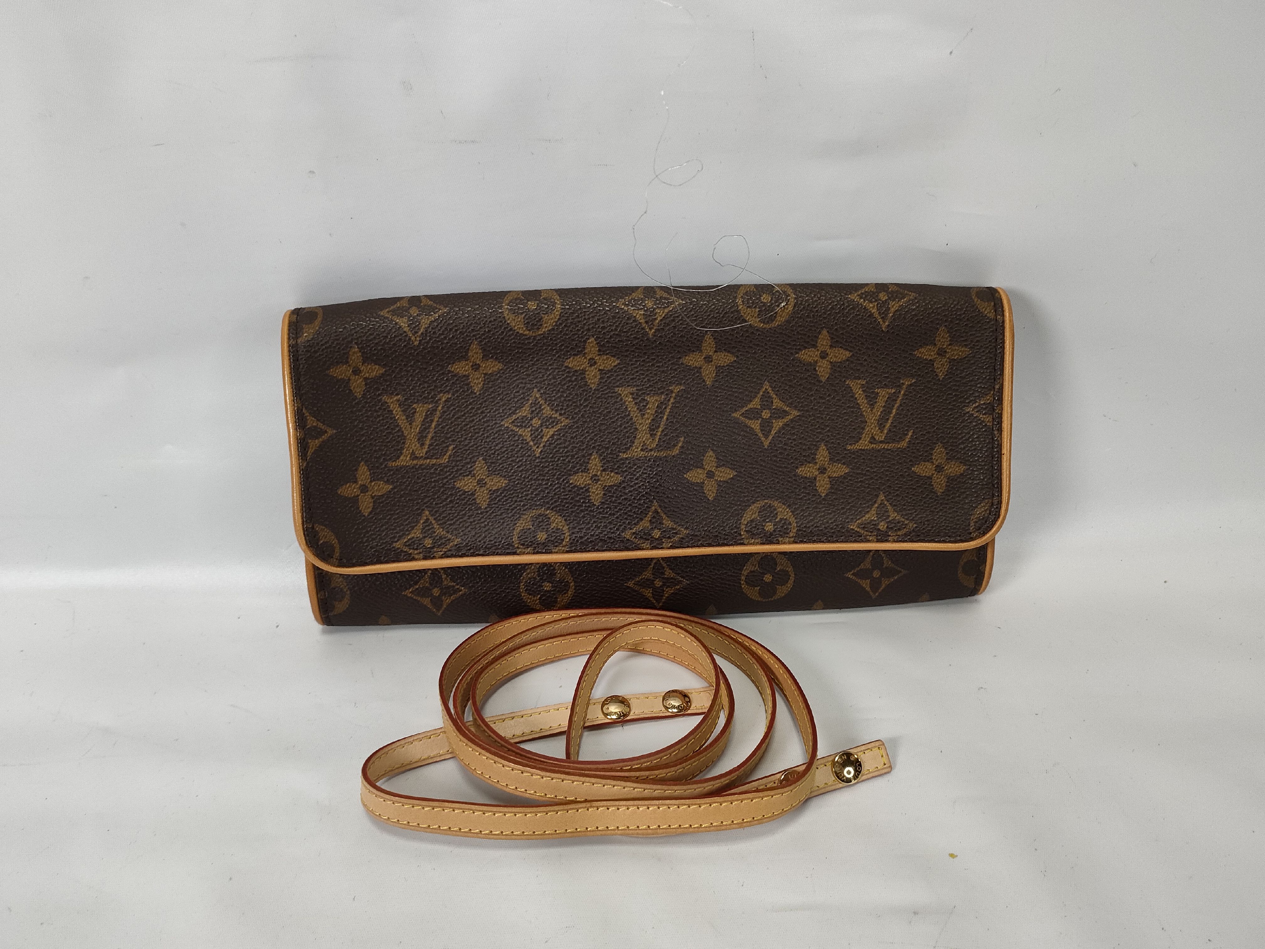 Monogram Vuitton Pochette Twin GM Shoulder Bag