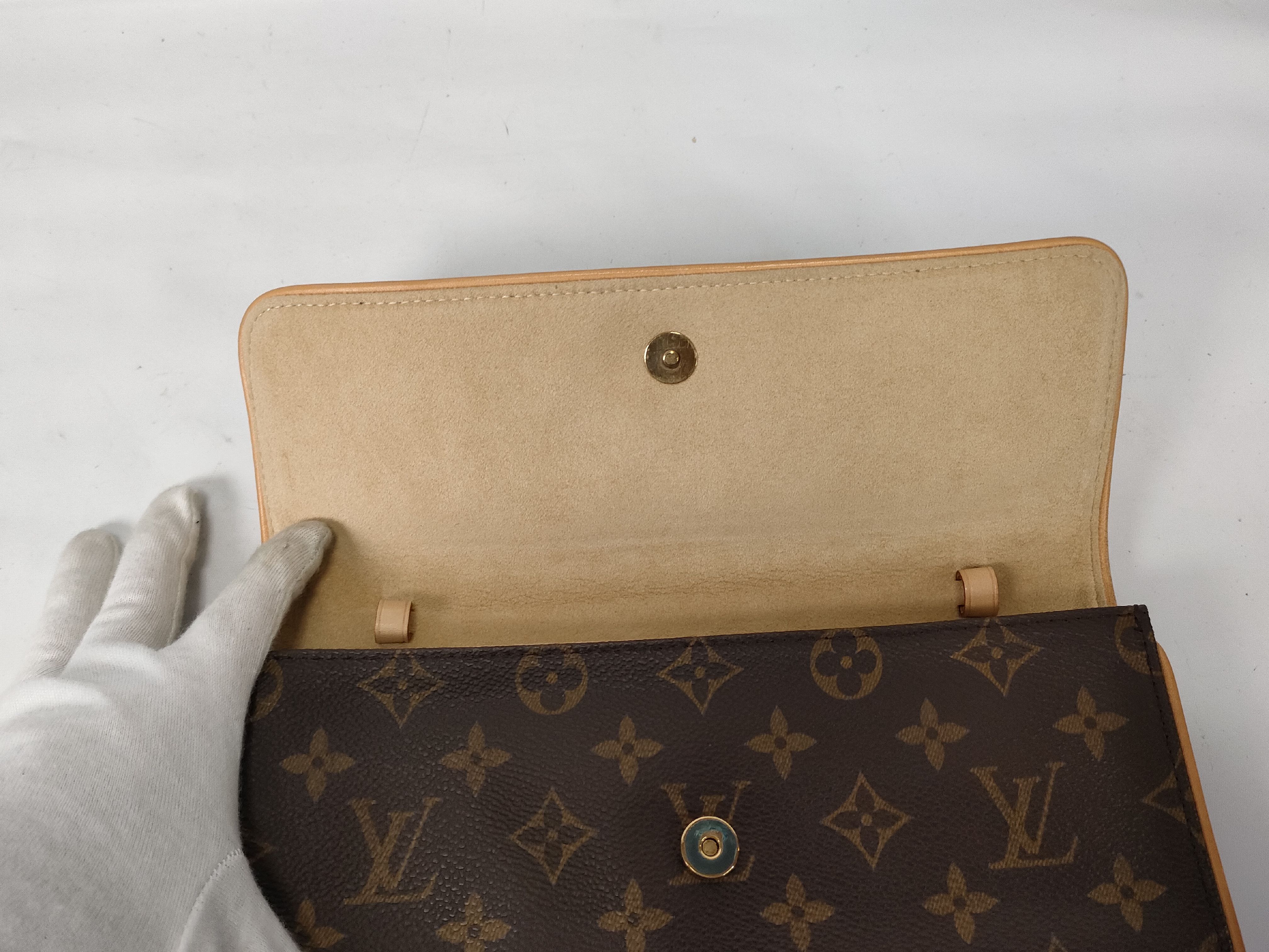 Monogram Vuitton Pochette Twin GM Shoulder Bag — view 7