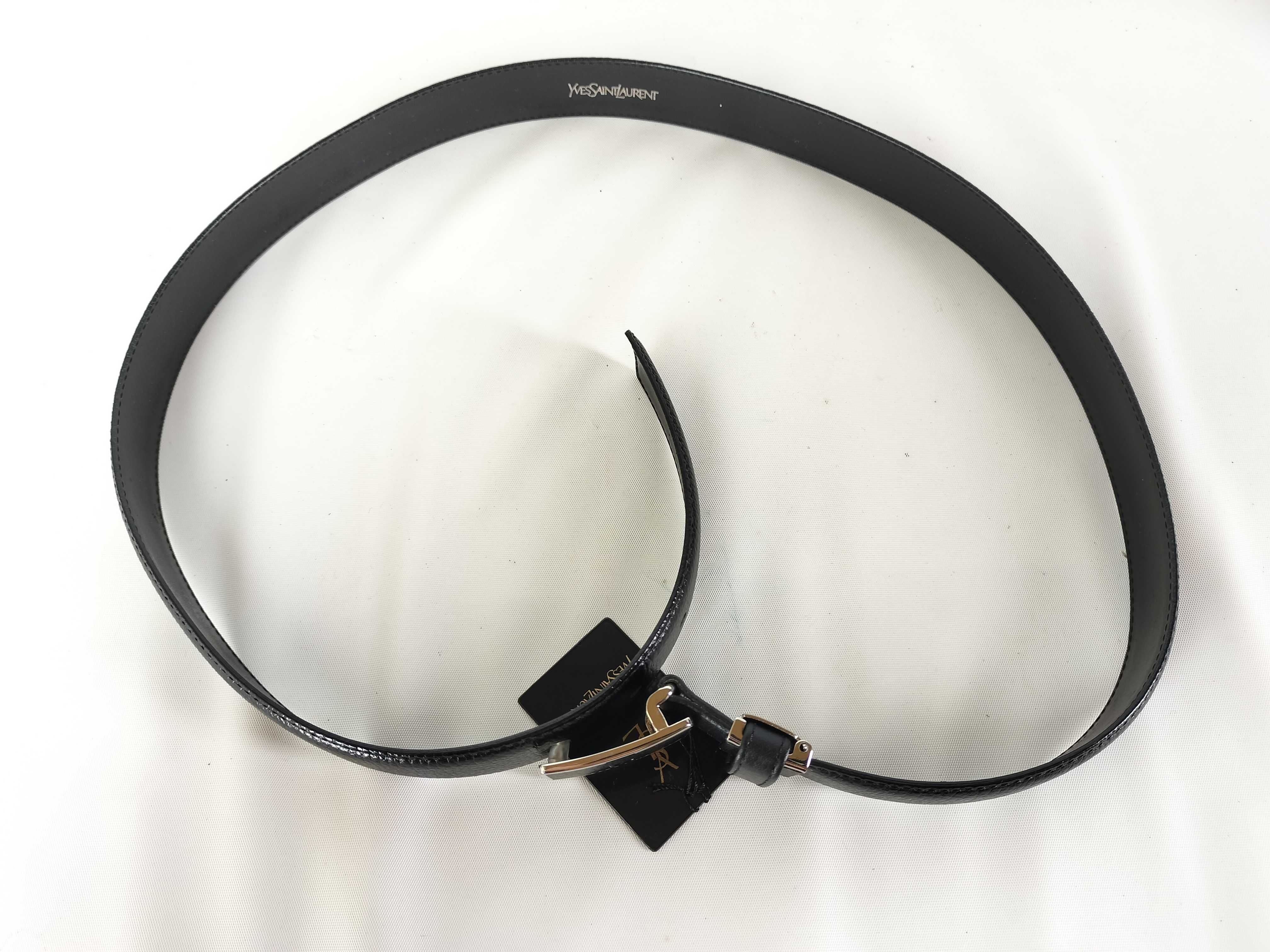 Men's Belt with Tag and Mini Logo Buckle — view 2