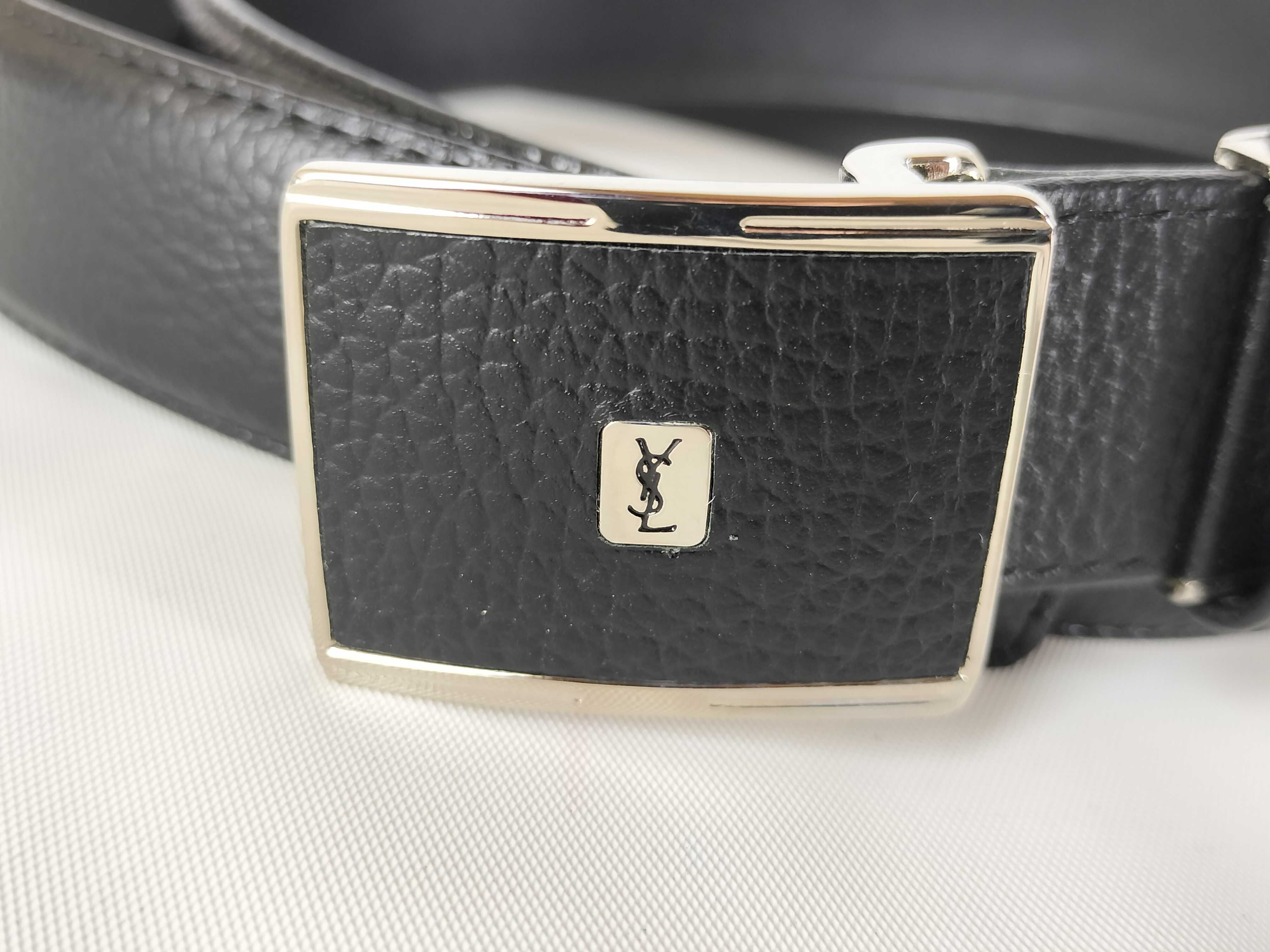 Men's Belt with Tag and Mini Logo Buckle — view 10