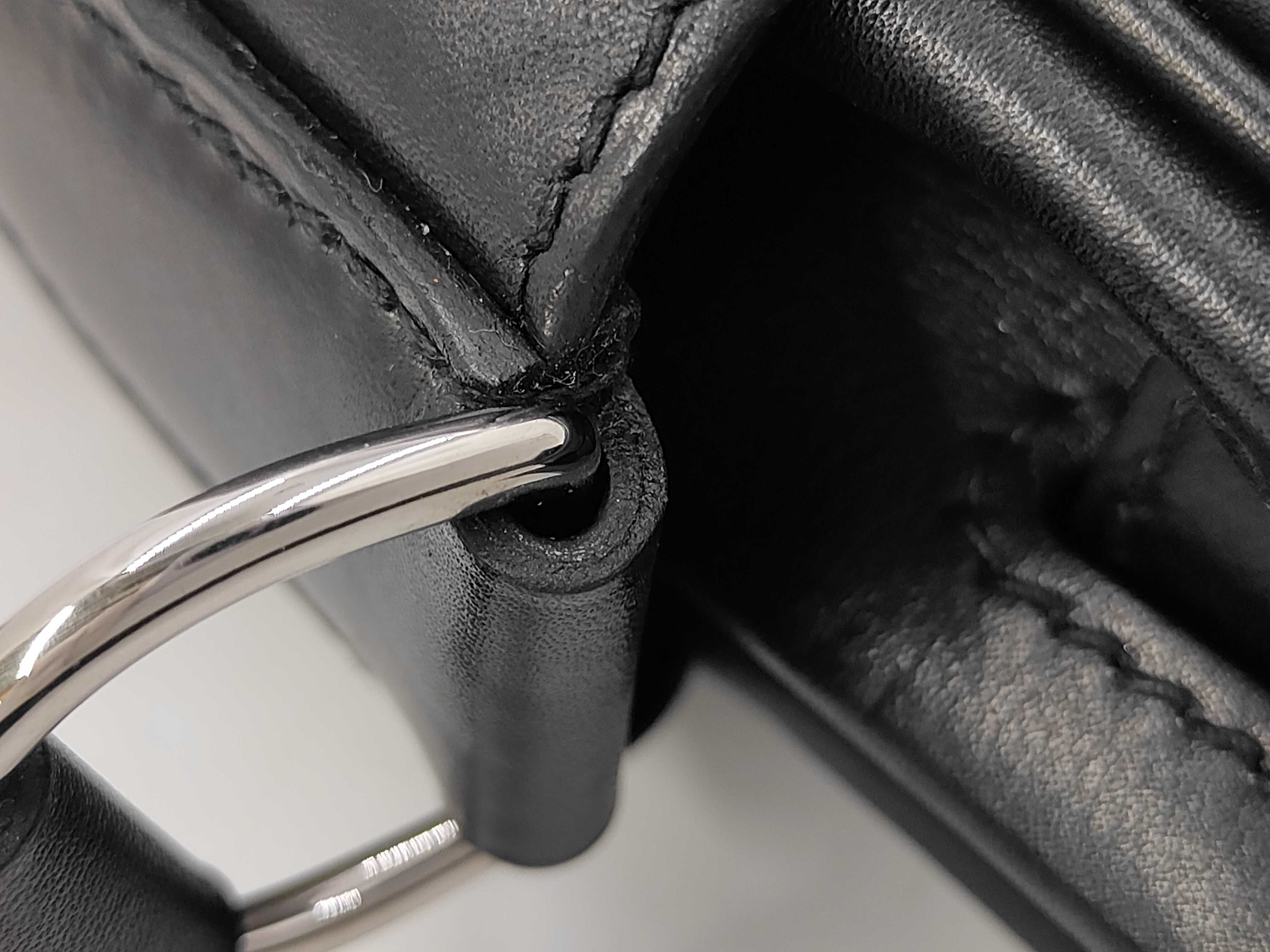 Kelly Messenger PM Evergrain Black SS K Stamp Shoulder Bag — view 7