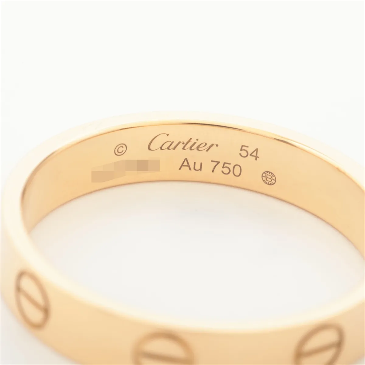 Mini Love Ring 750 (Yellow Gold) 3.4g 54 Initials 363FGJ — view 3