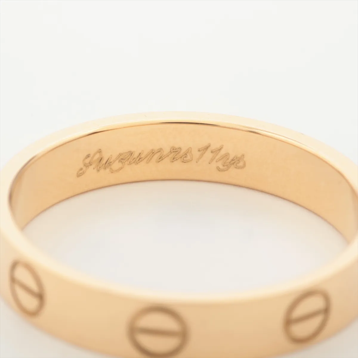 Mini Love Ring 750 (Yellow Gold) 3.4g 54 Initials 363FGJ — view 4
